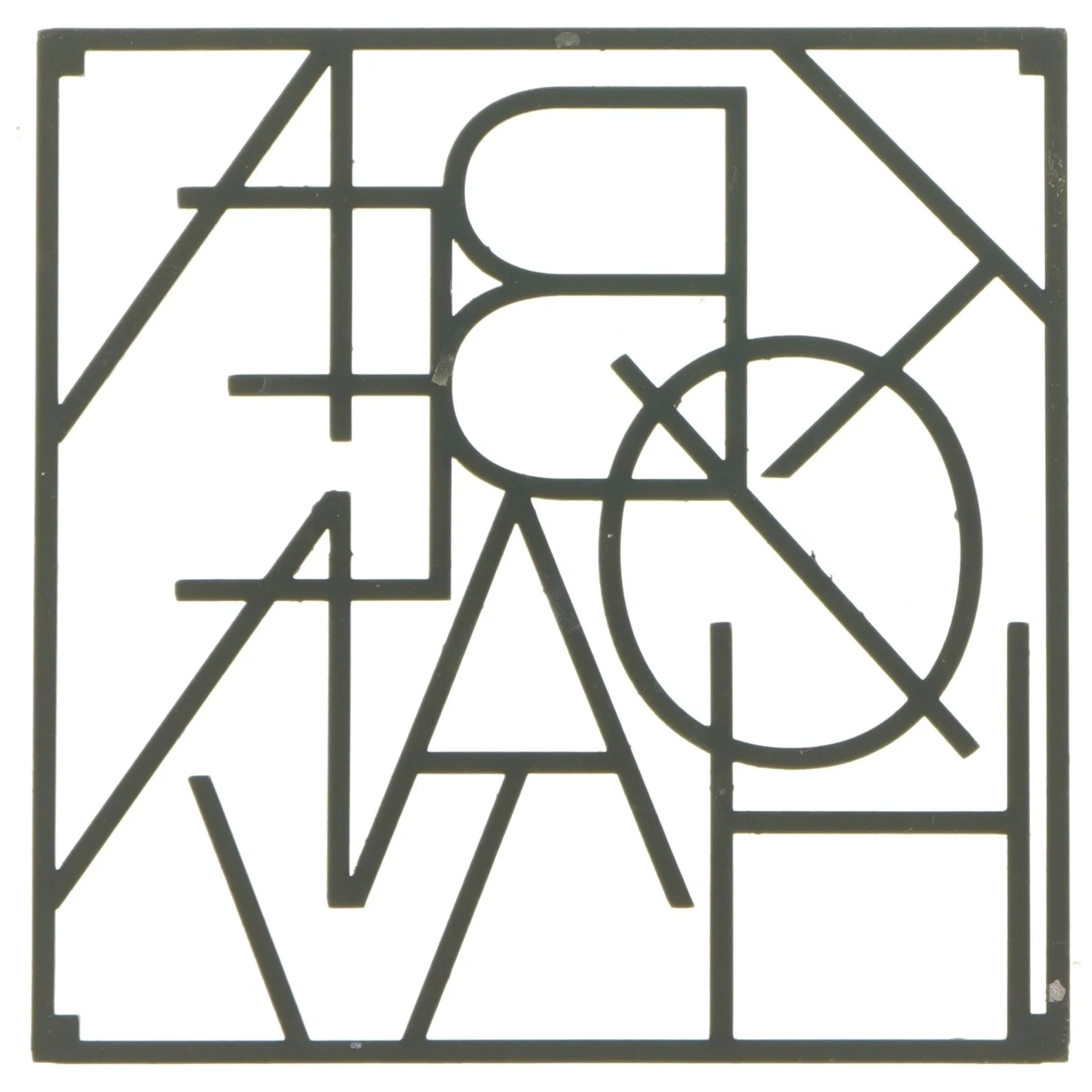 Bordskåner med ordet København (str. 18x18 cm)