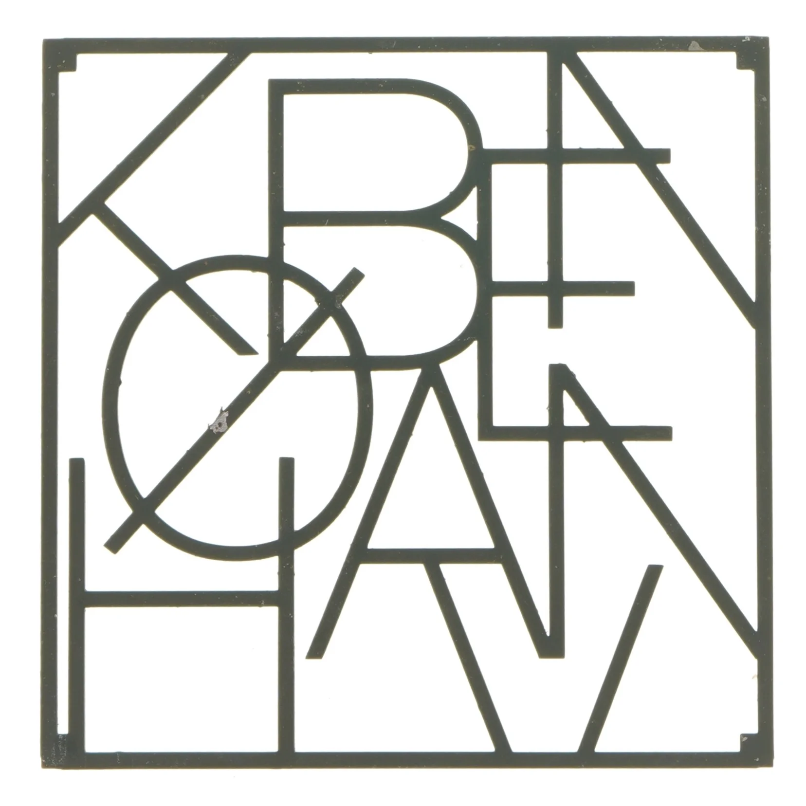 Bordskåner med ordet København (str. 18x18 cm)