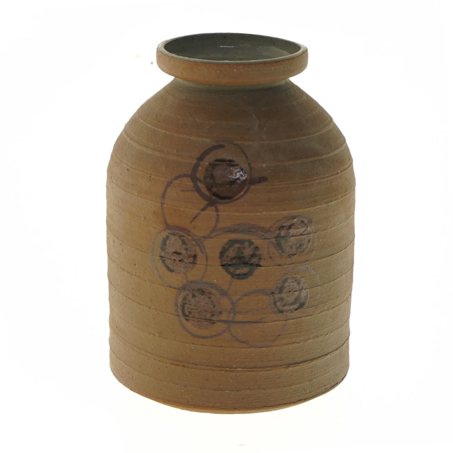 Keramisk vase med mønster (str. 19 cm)