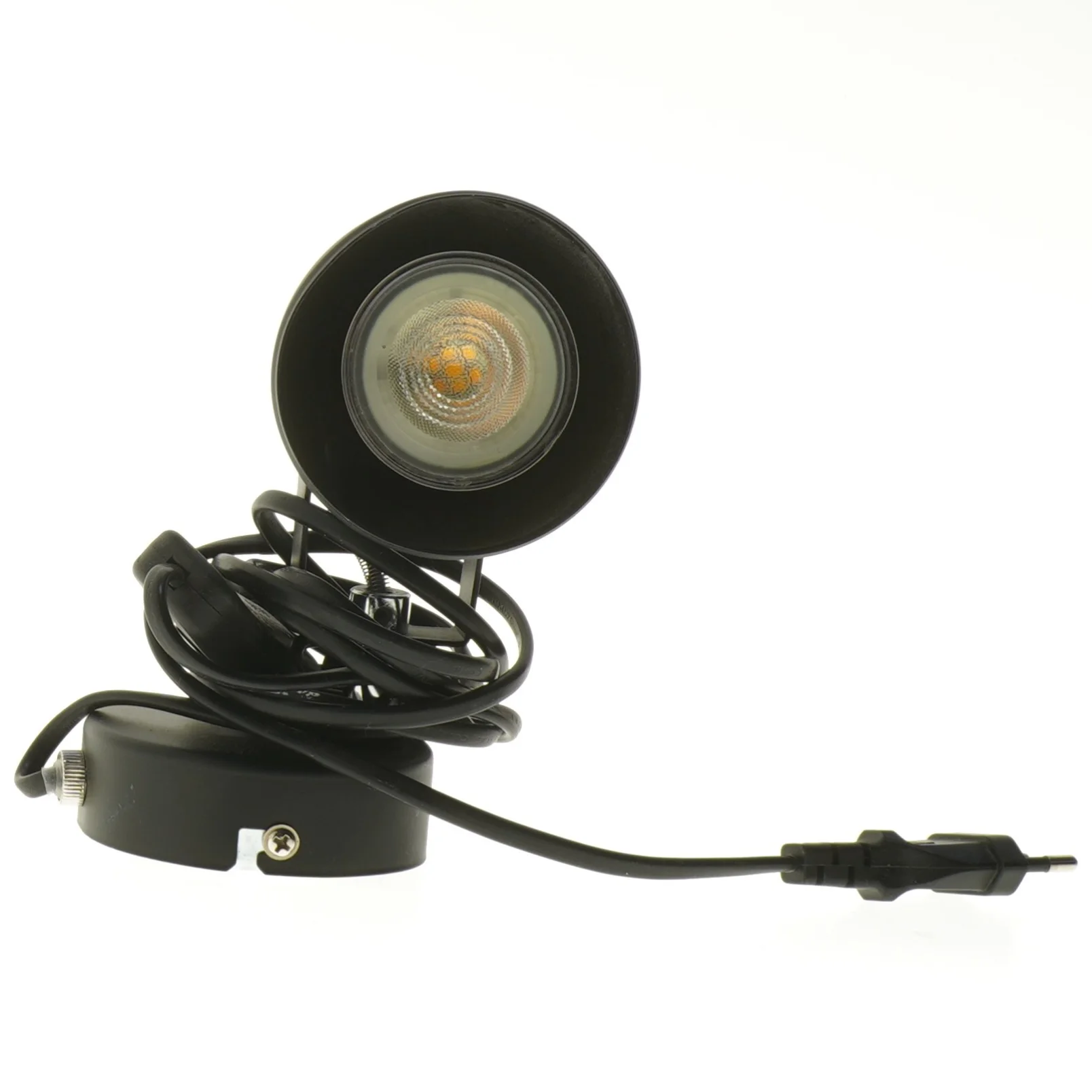 Sort spotlampe (str. 18 cm)