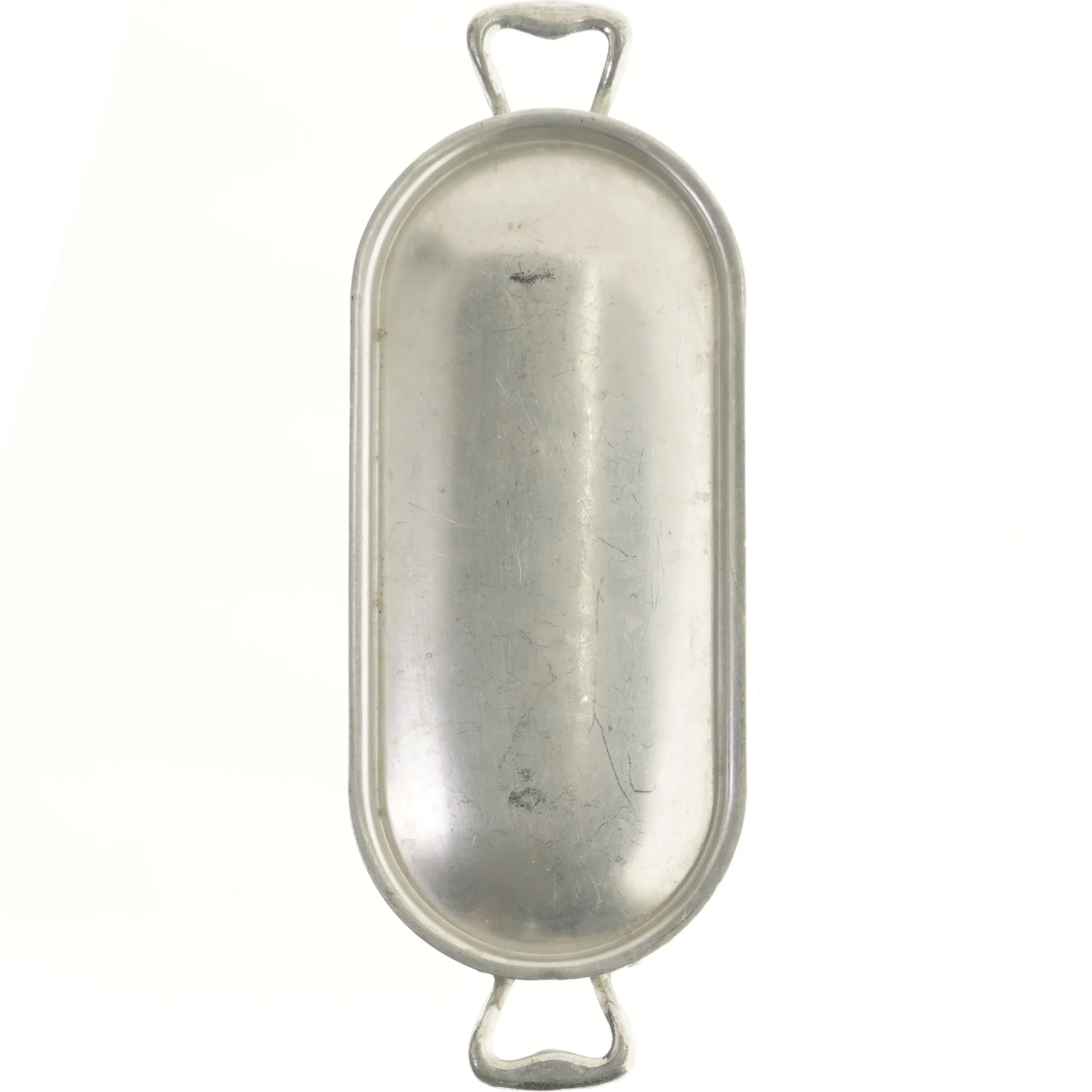 Oval pocheringsgryde med låg og håndtag (str. 35x15x10 cm)