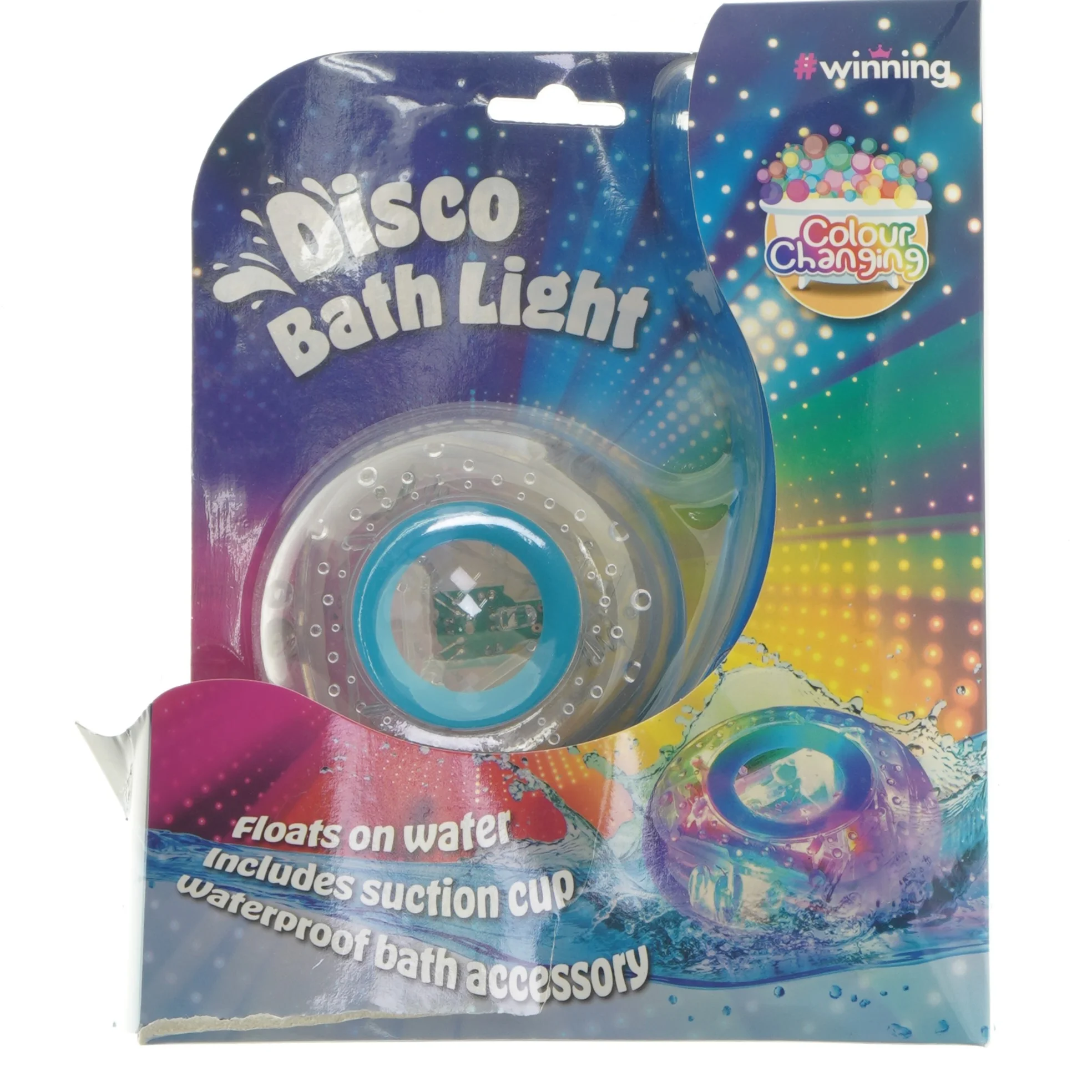 Farveskiftende disco belysning til bad