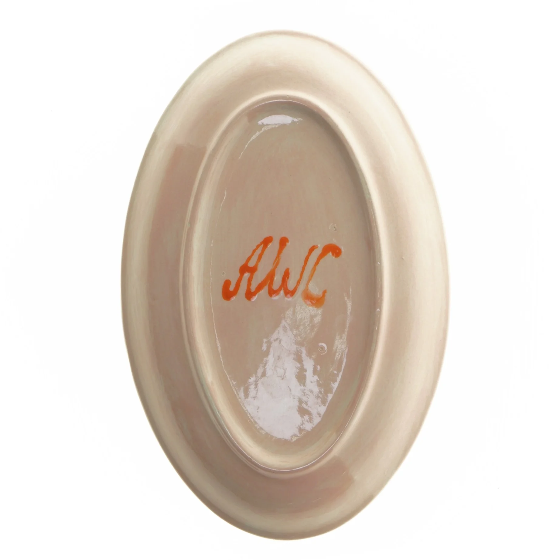 Dekorativt fad med blomsterdesign (str. 20x13 cm)