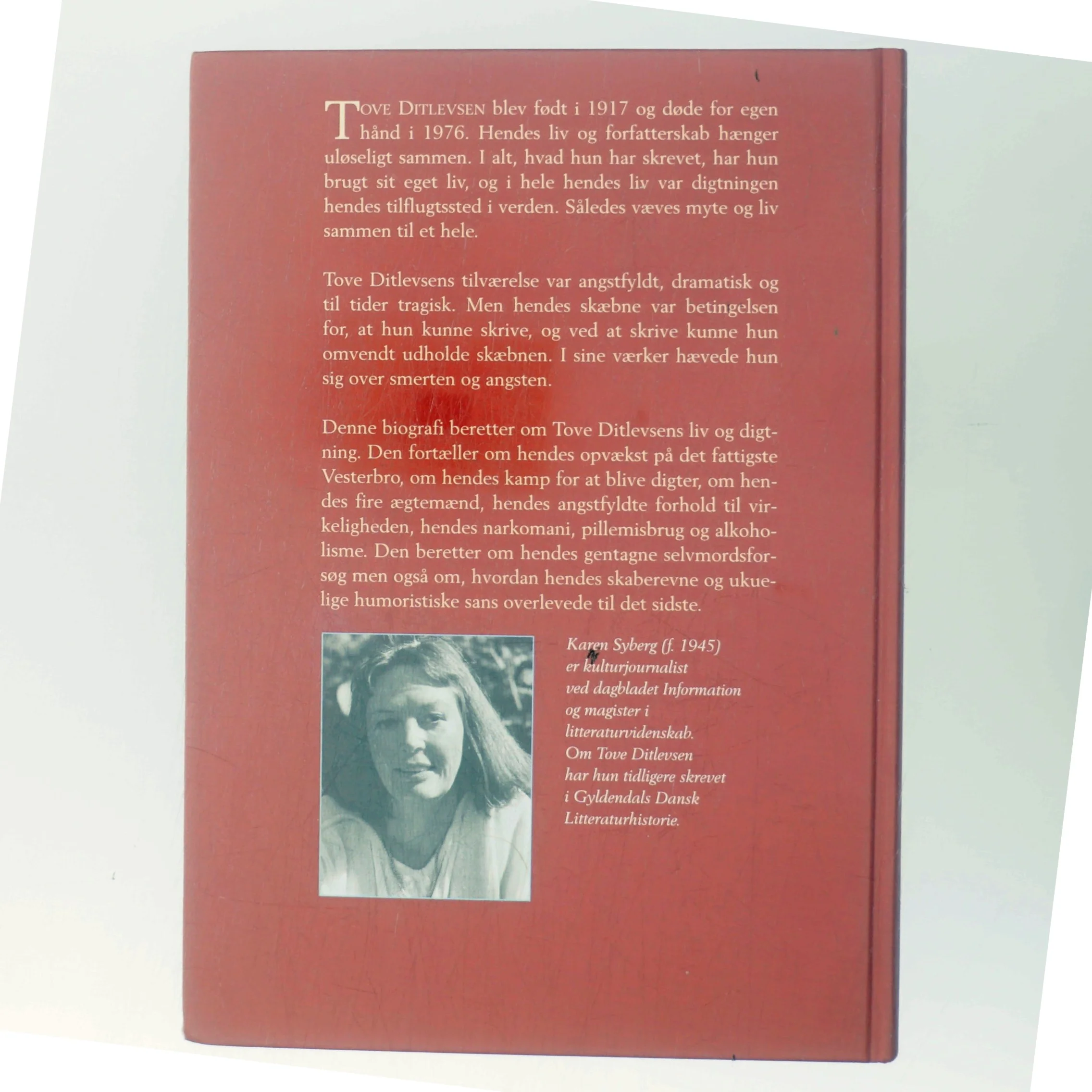 Tove Ditlevsen - Myte og liv af Karen Syberg (Bog)