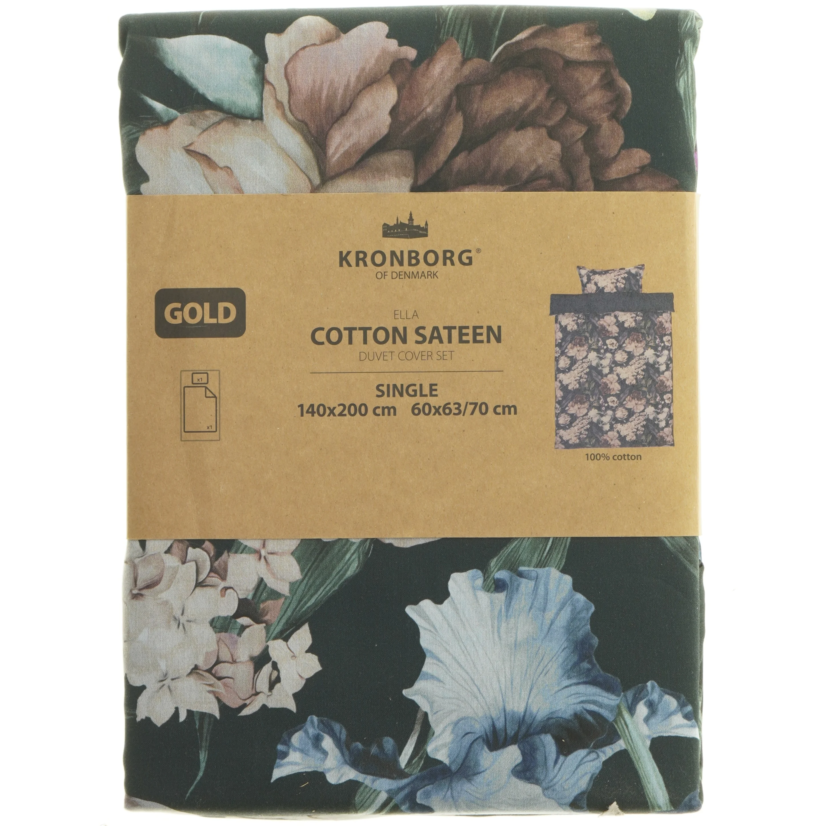 Kronborg dynebetræk sæt 140x200 cm fra Kronborg (str. 140x200 cm)