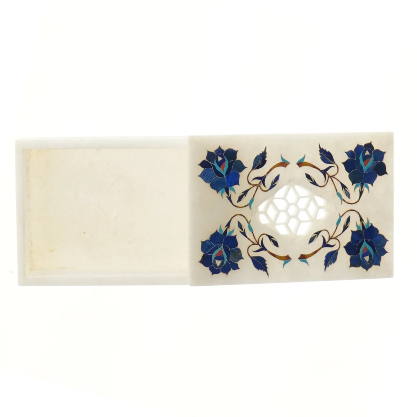 Smykkeskrin af marmor (str. 15,5x10,5 cm)