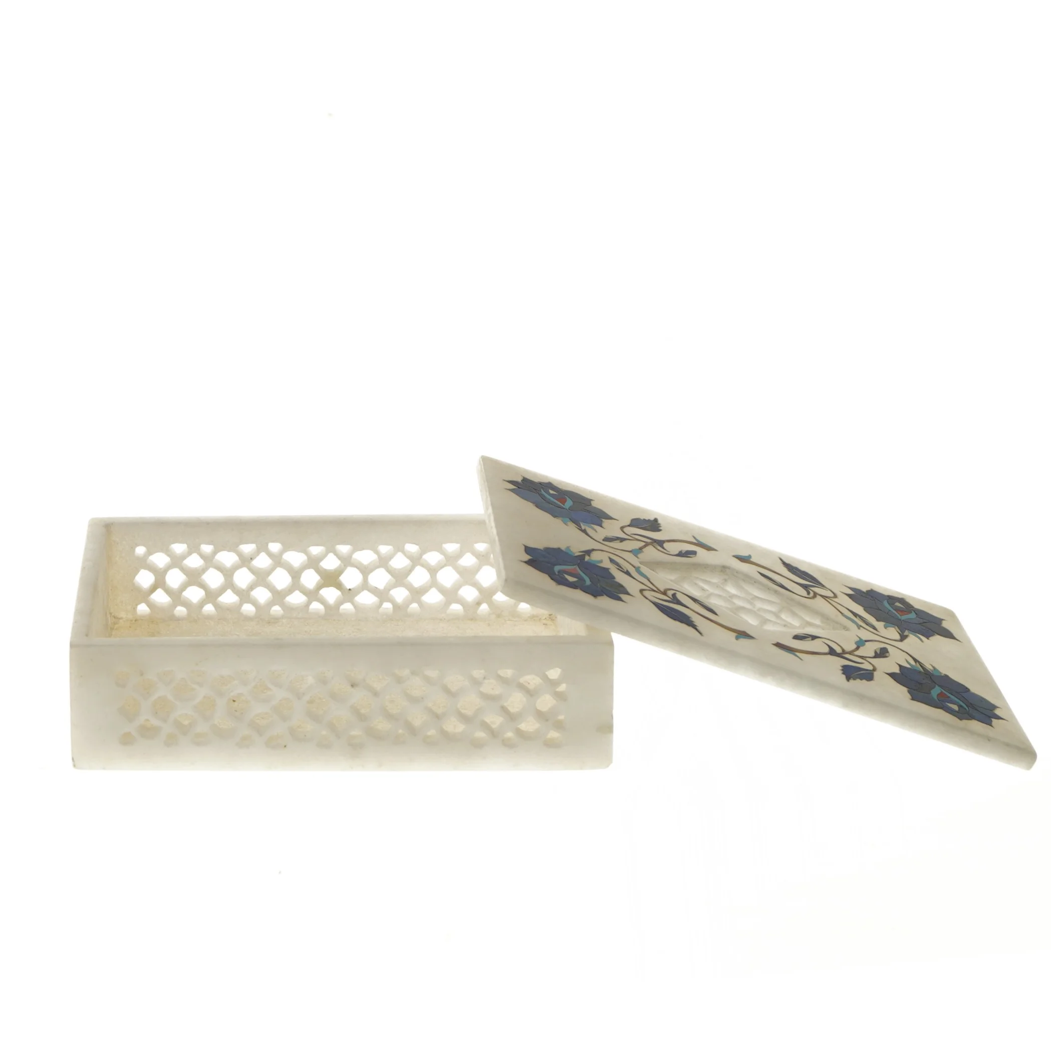 Smykkeskrin af marmor (str. 15,5x10,5 cm)