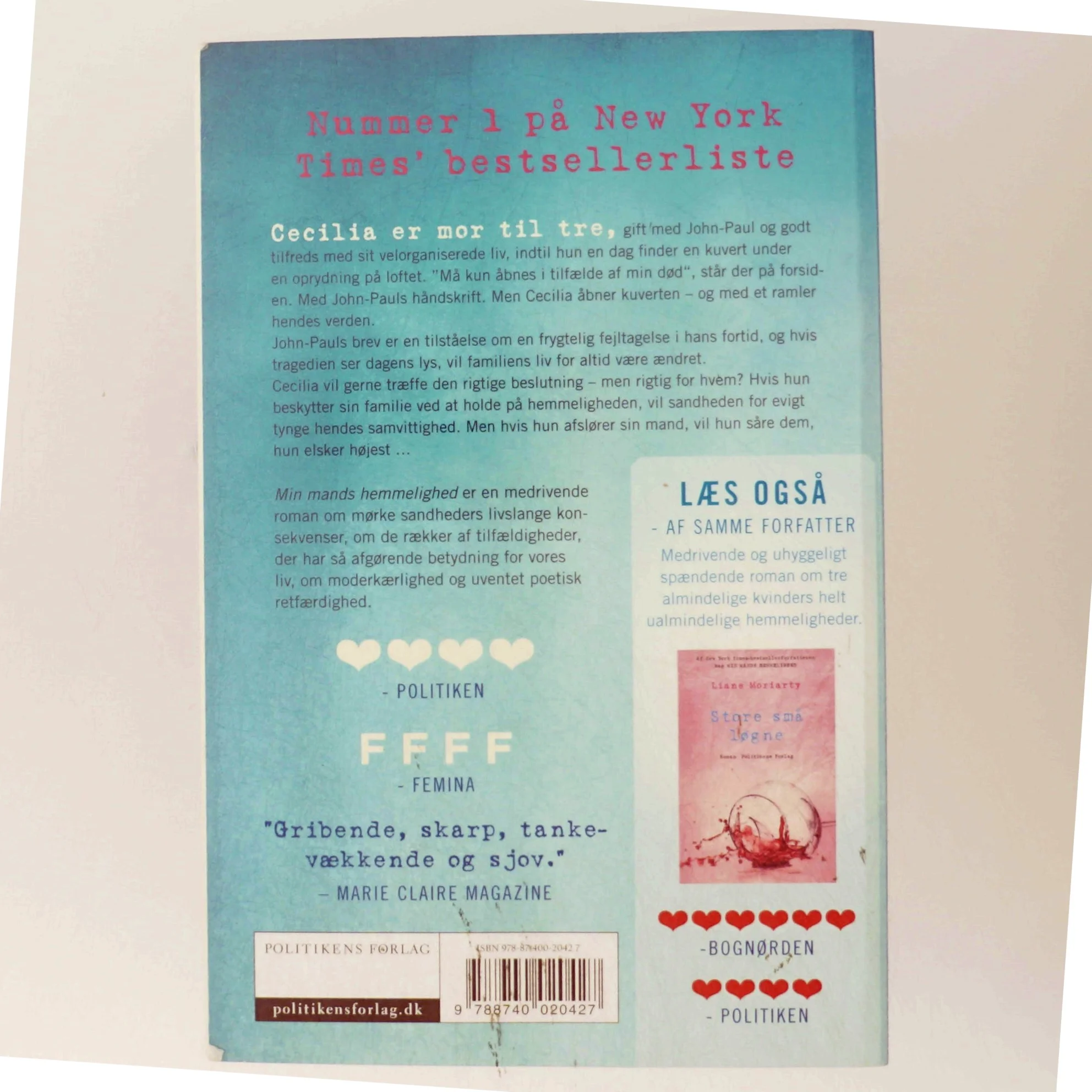 Min mands hemmelighed af Liane Moriarty (Bog)