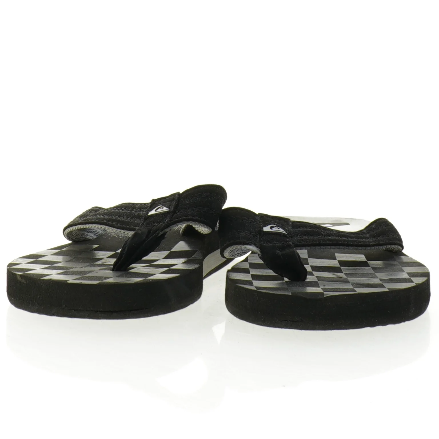 Sorte klip klapper fra Quiksilver (str. 23,5 cm)