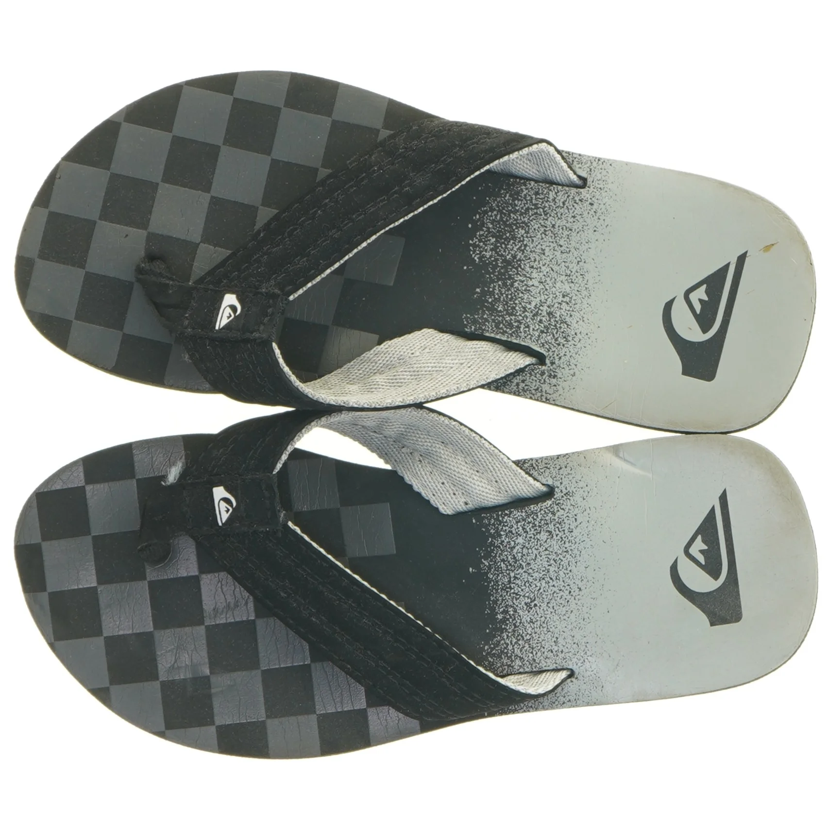 Sorte klip klapper fra Quiksilver (str. 23,5 cm)