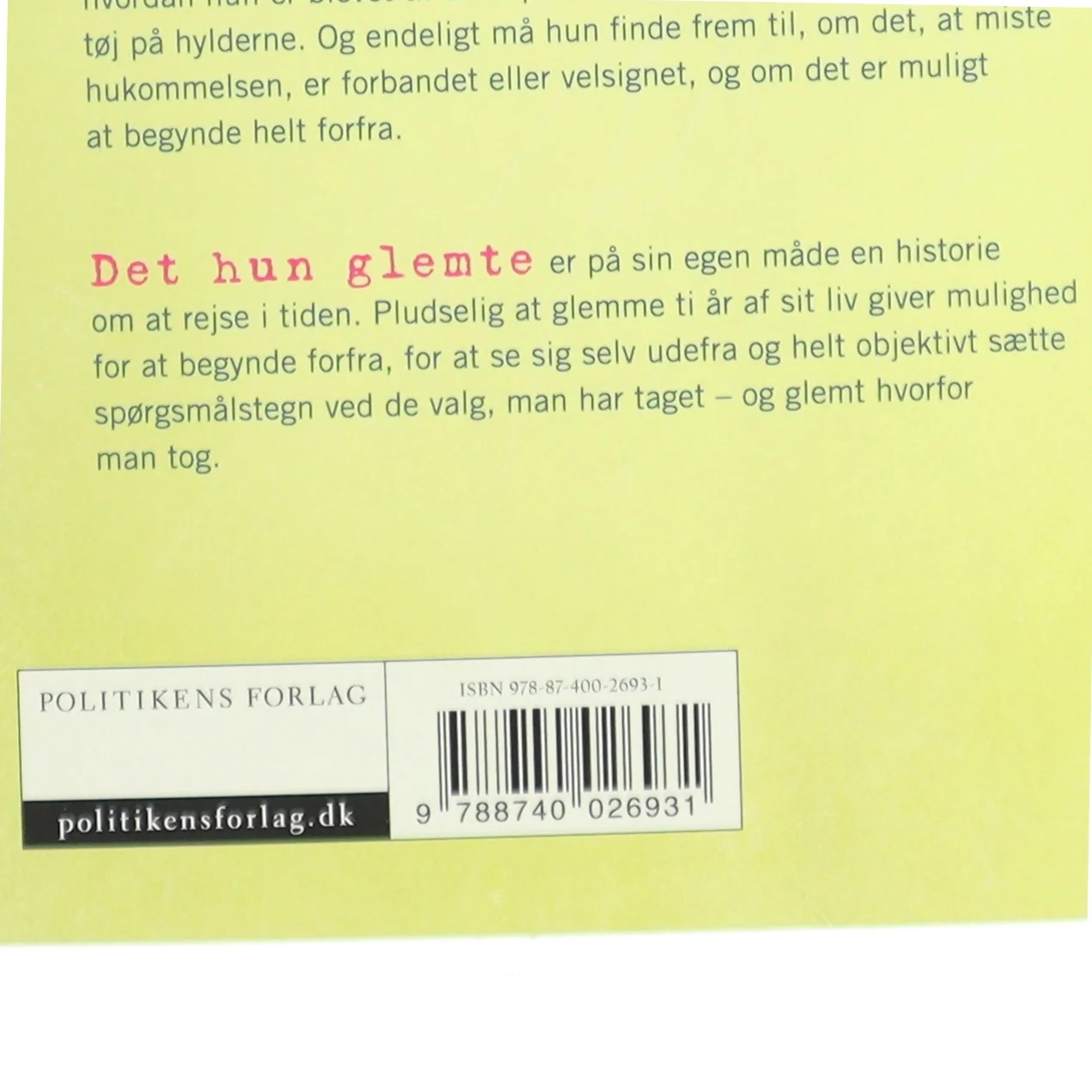 Det hun glemte af Liane Moriarty fra Politikens Forlag