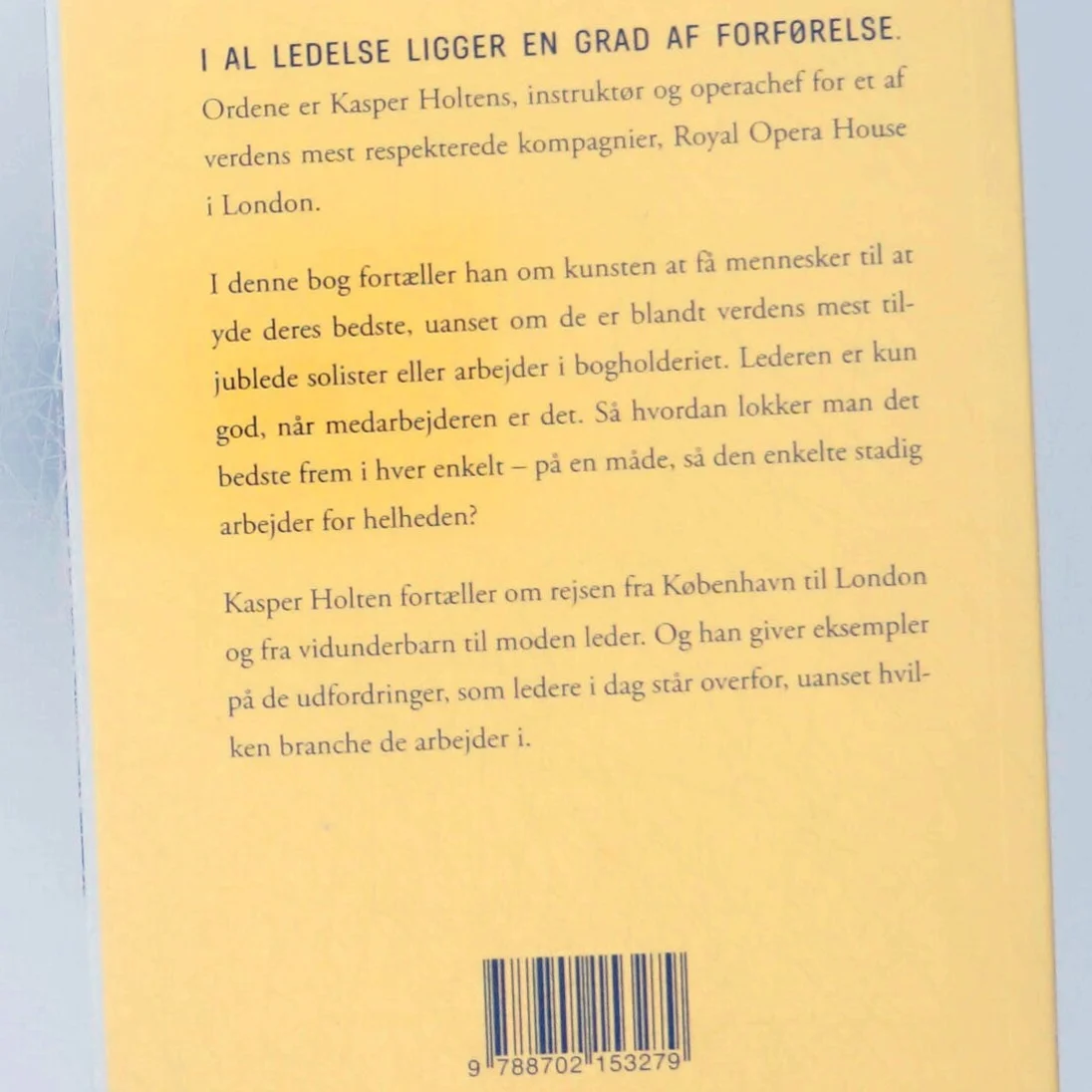 Forførelsen af Kasper Holten (Bog)