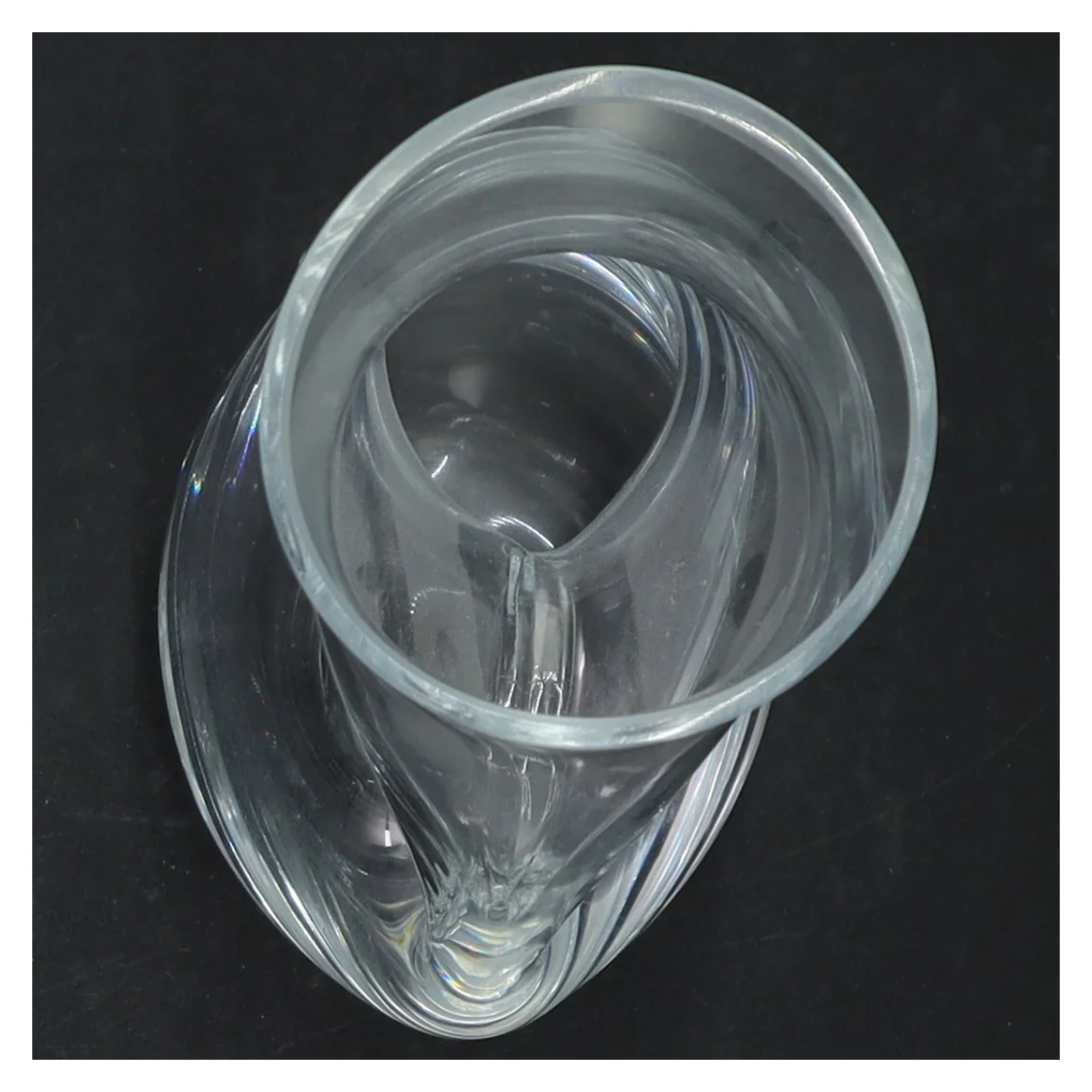 Moderne klar glasvase (str. 20 cm)