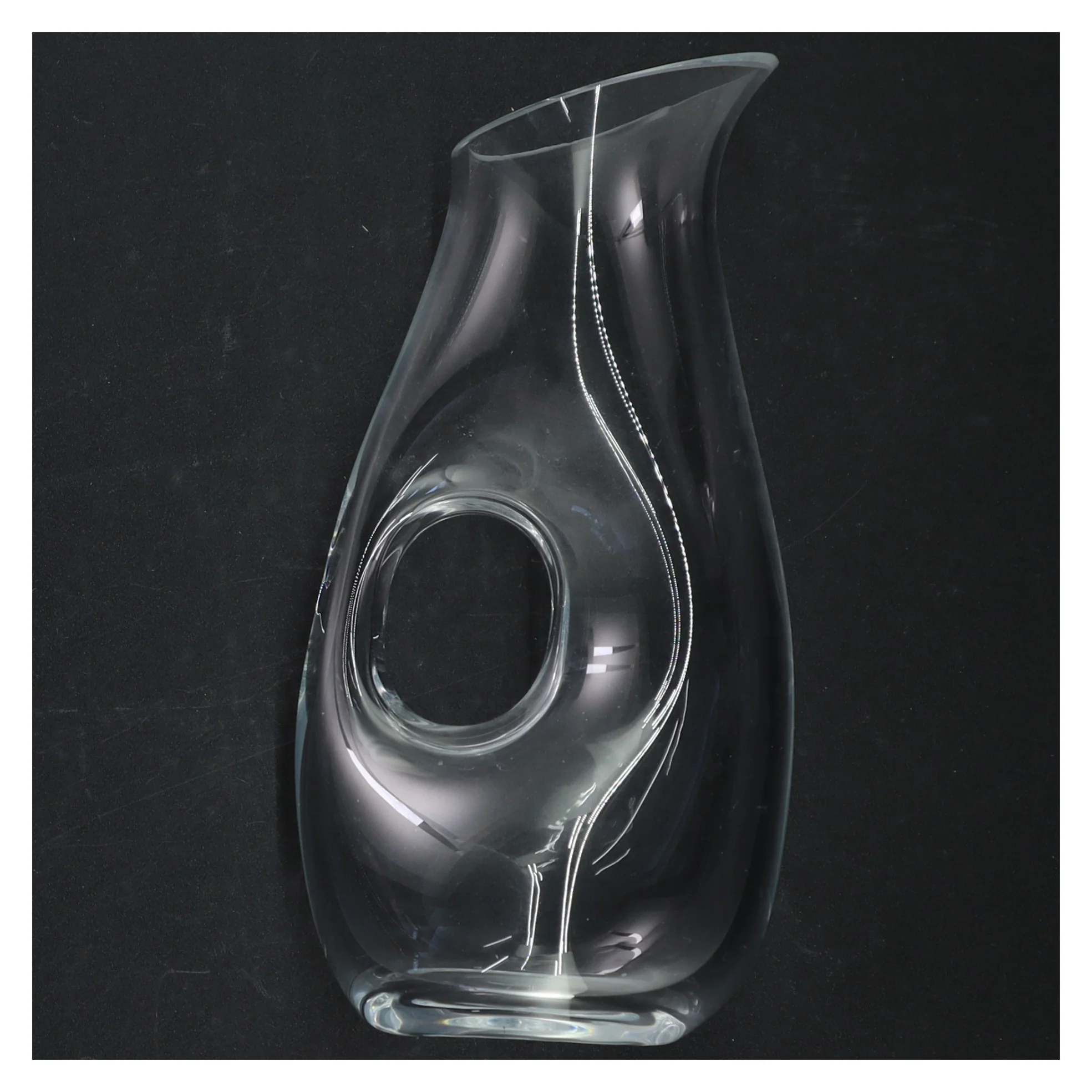 Moderne klar glasvase (str. 20 cm)