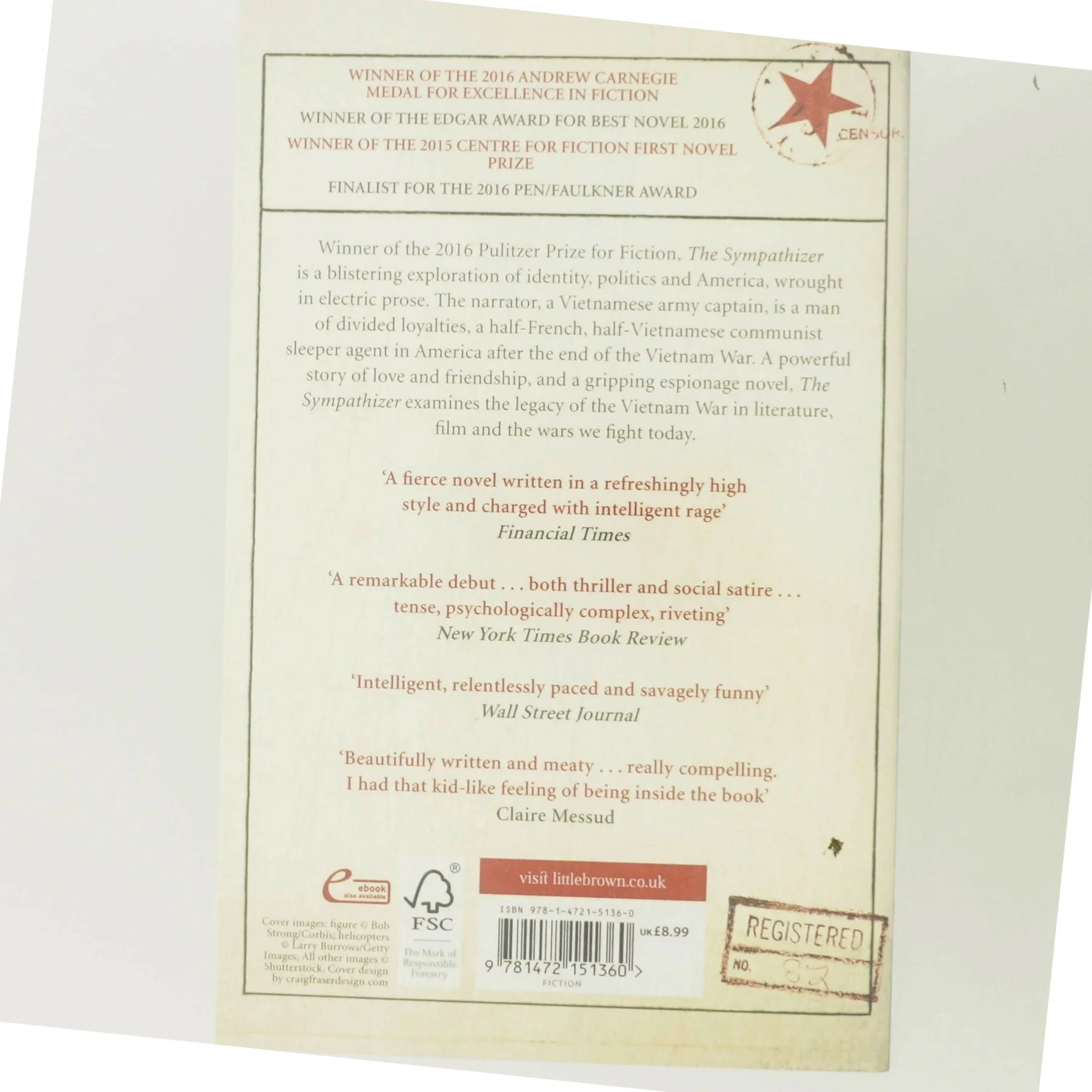 The sympathizer af Viet Thanh Nguyen (1971-) (Bog)