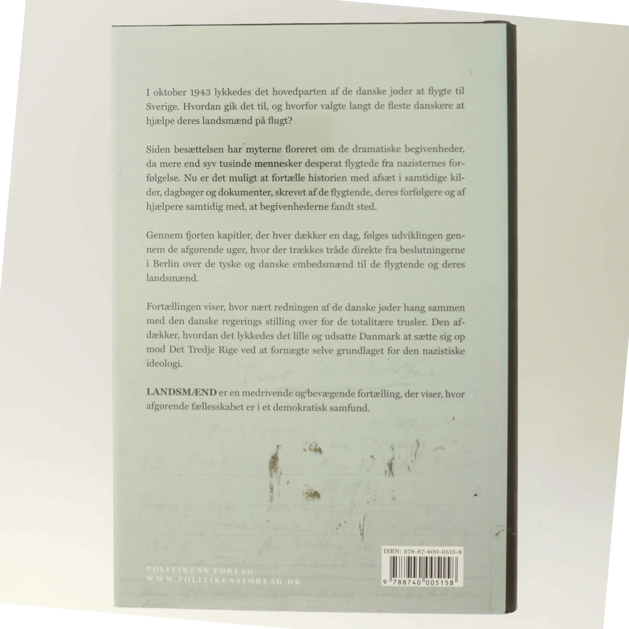 Landsmænd : de danske jøders flugt i oktober 1943 af Bo Lidegaard (Bog)