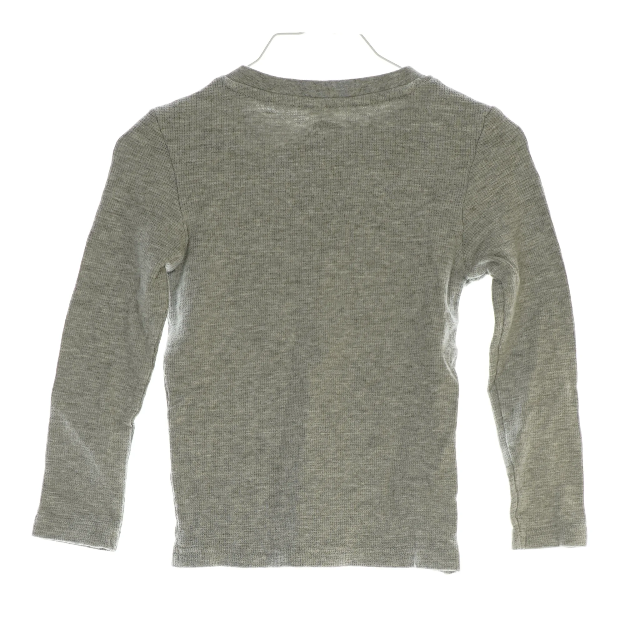 Langærmet bluse med lomme i (str. 116)