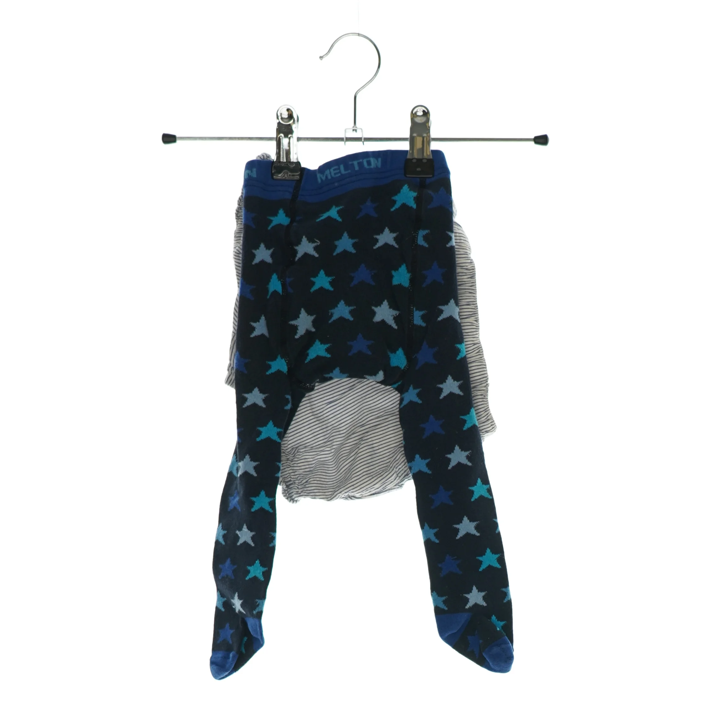 Shorts fra Hust & Claire og strømpebukser fra Melton (Str. 86) 