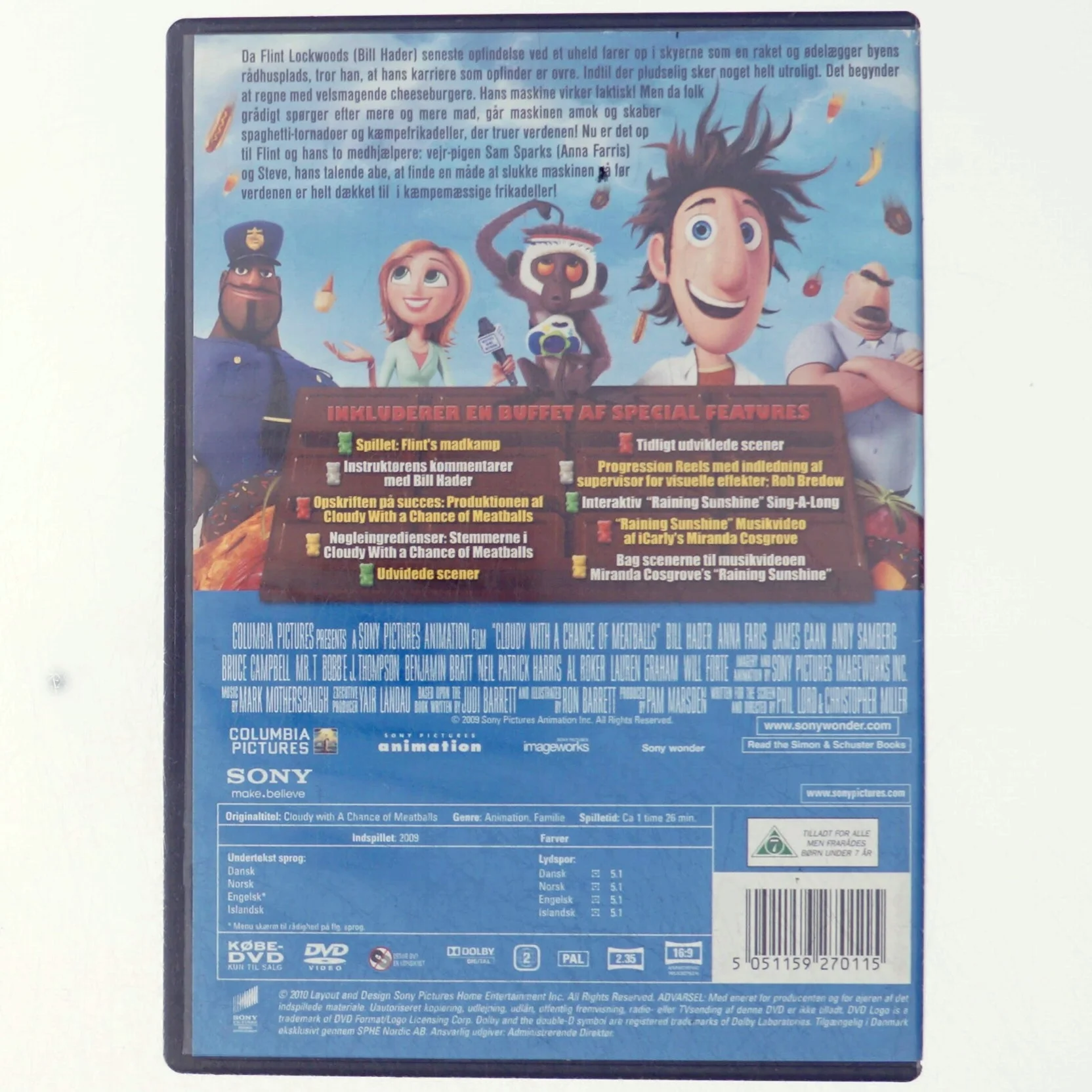 Det Regner med Frikadeller (Cloudy with a Chance of Meatballs)