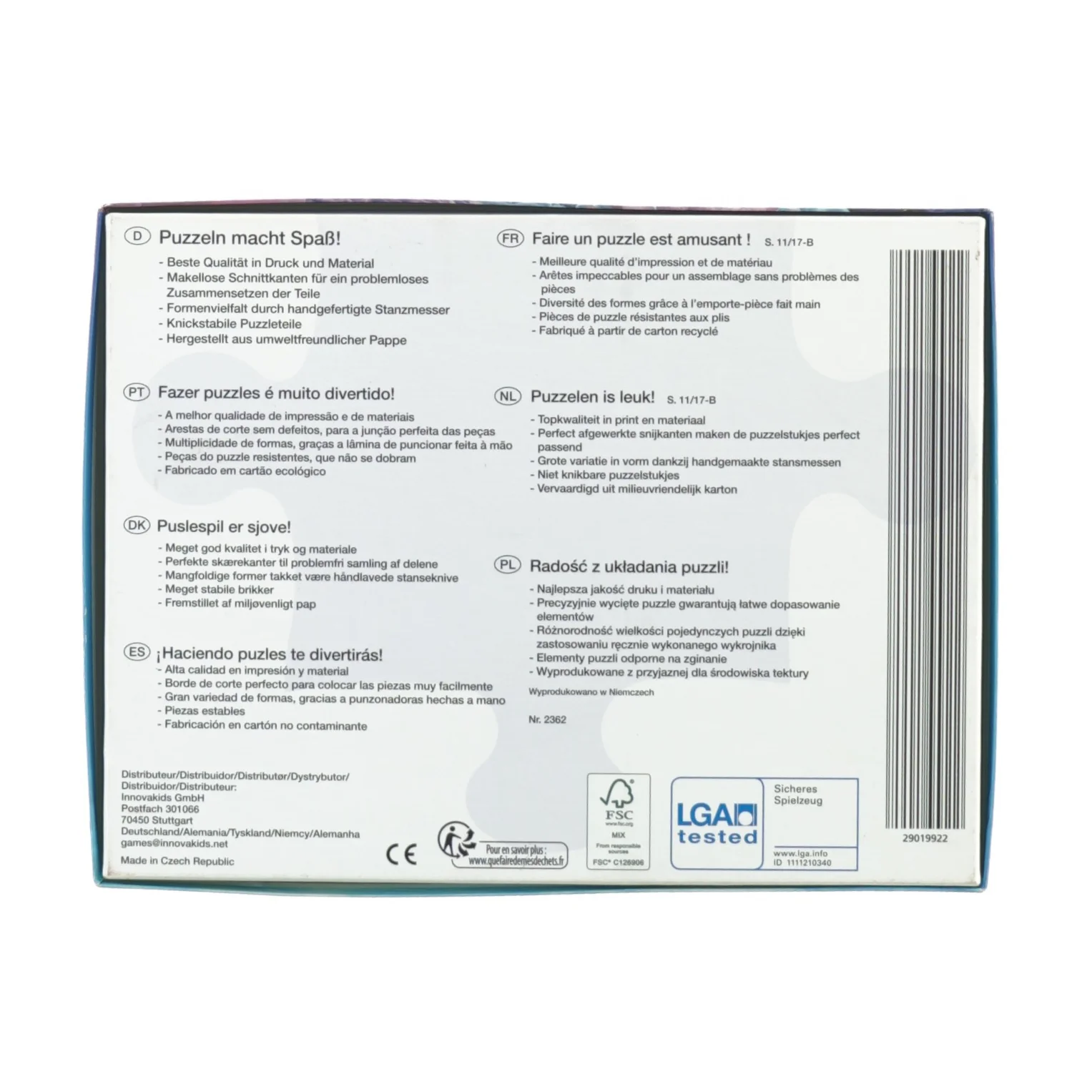 Puslespil med Dory fra Lga (str. 25 x 19 cm)