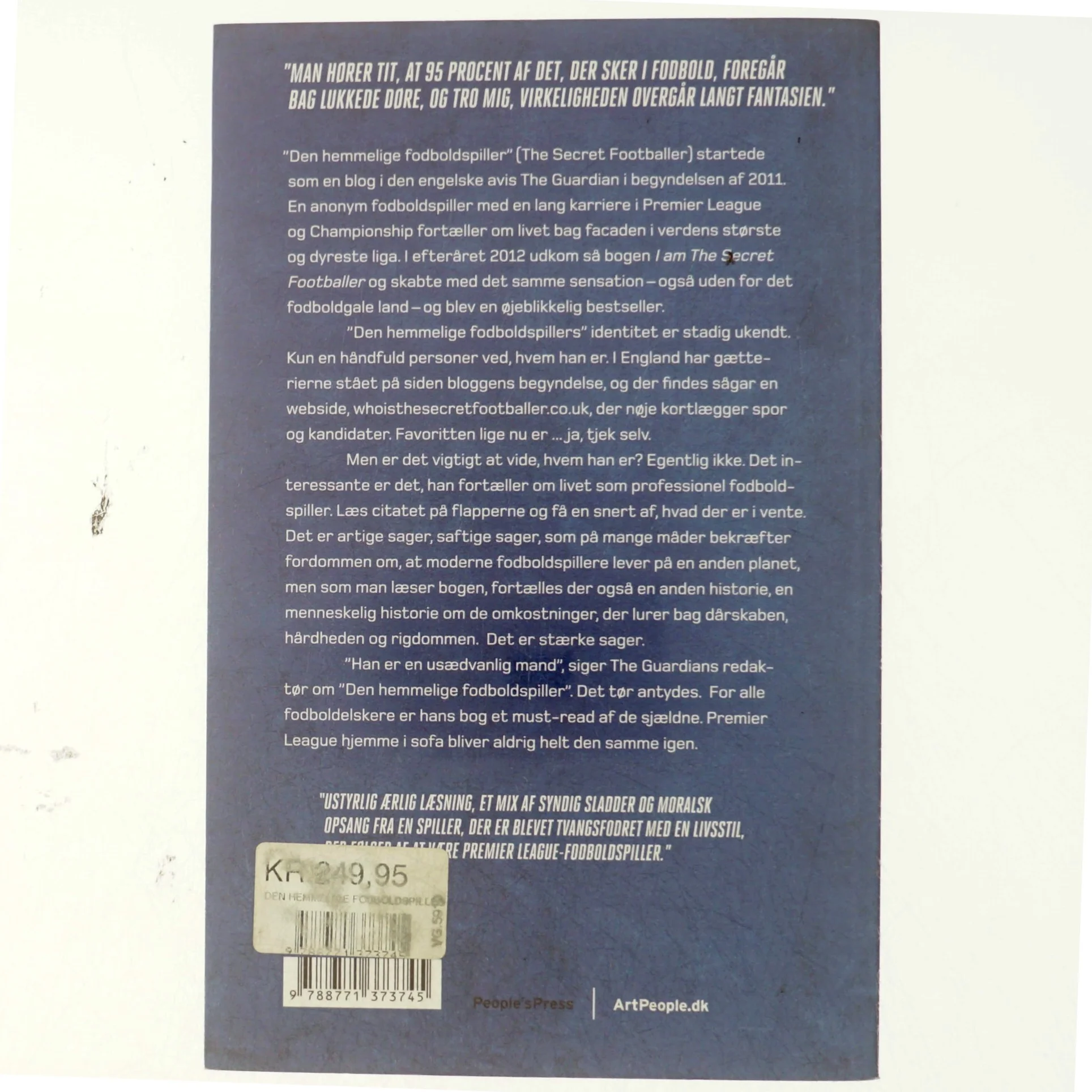 Den hemmelige fodboldspiller (Bog)