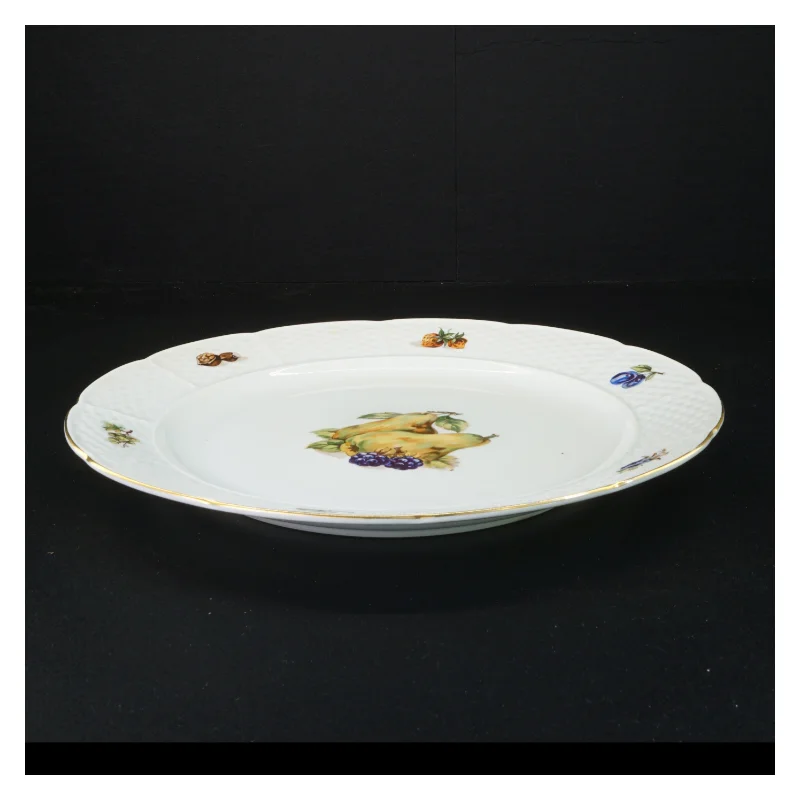 Dekorativ porcelænstallerken (str. 31 cm)
