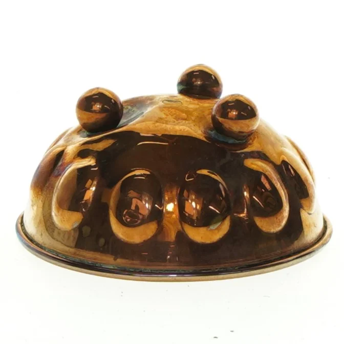 Antik kobberskal (str. 8 cm)