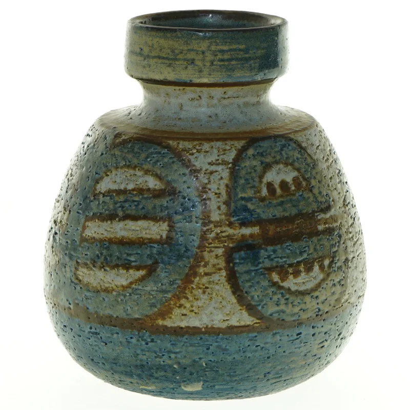 Keramikvase fra Søholm Stentøj (str. 15 x 13 sådan cm)