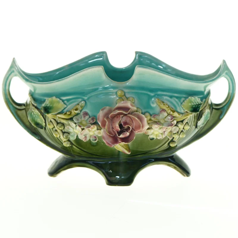 Antik keramikskål eller vase (str. 27 x 15 cm)