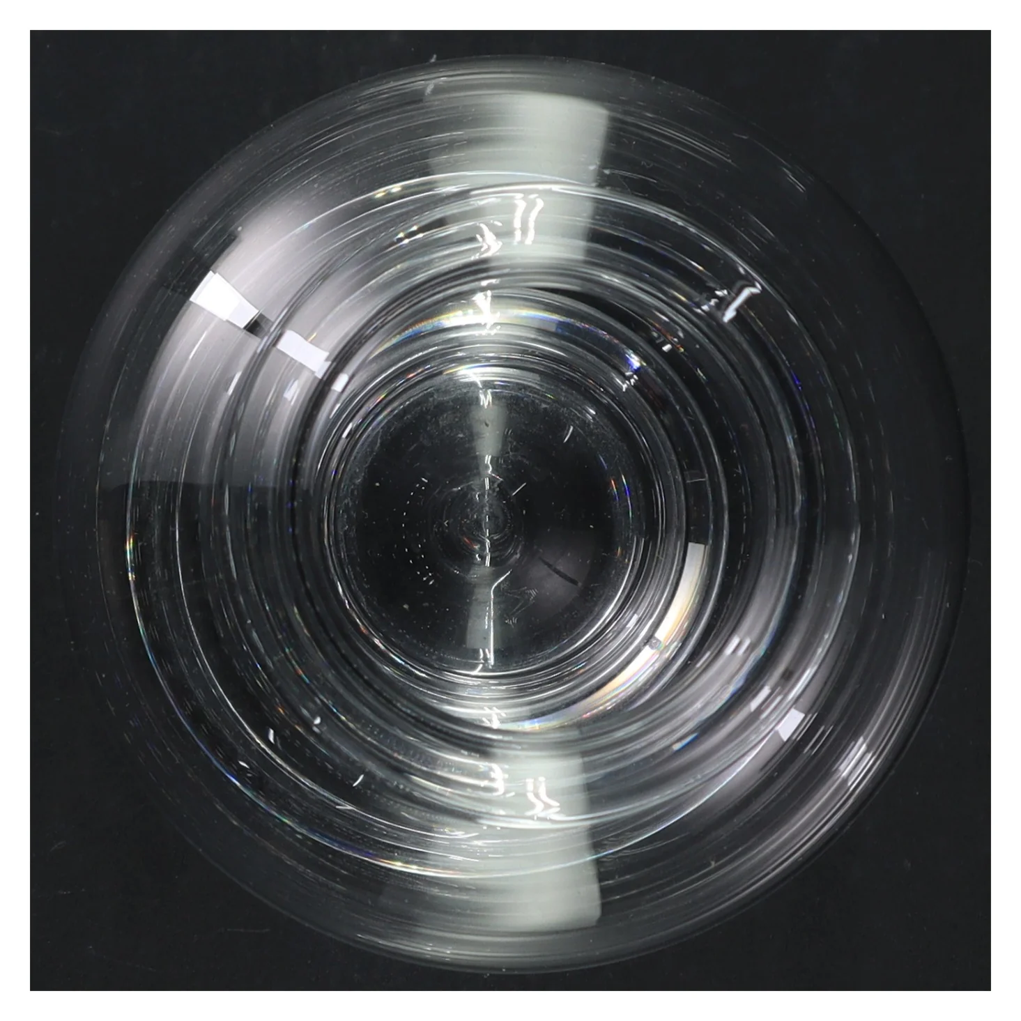 Gennemsigtig glasvase (str. 14 cm i diameter. længde, 18 cm)