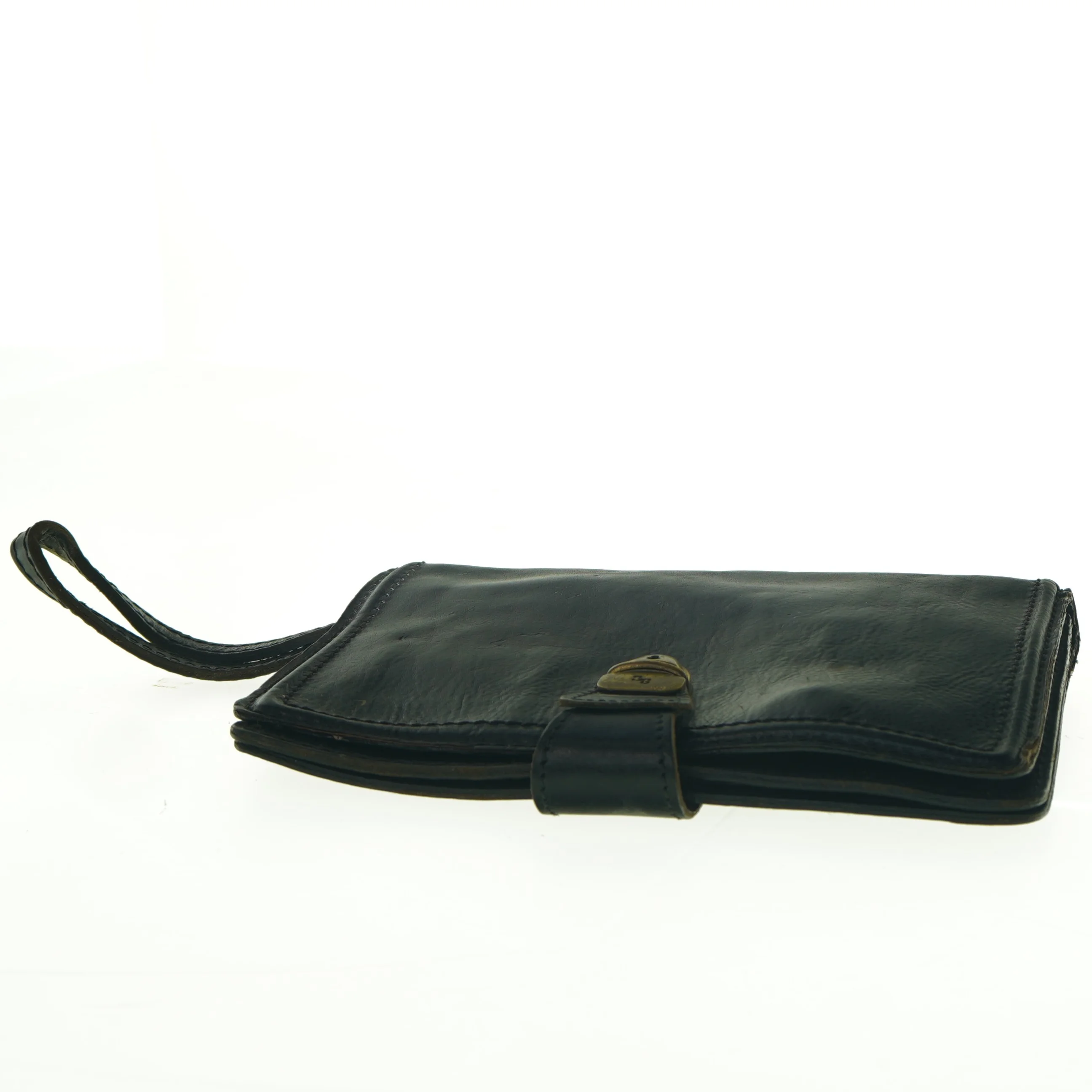 Sort læderpung/taske fra Diesel (str. 24 x 16 cm)