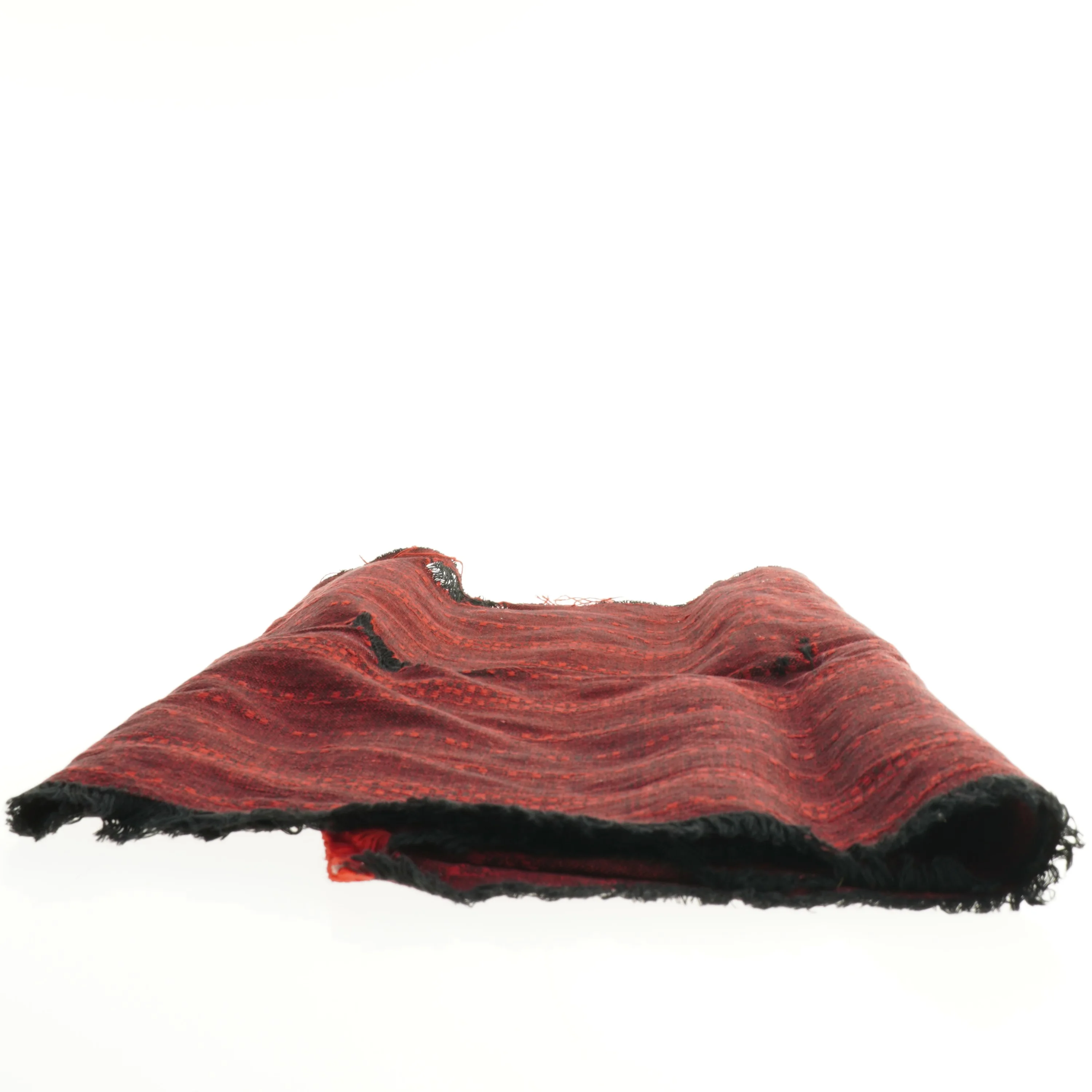 Rødt håndvævet tæppe (str. 122 x 48 cm)