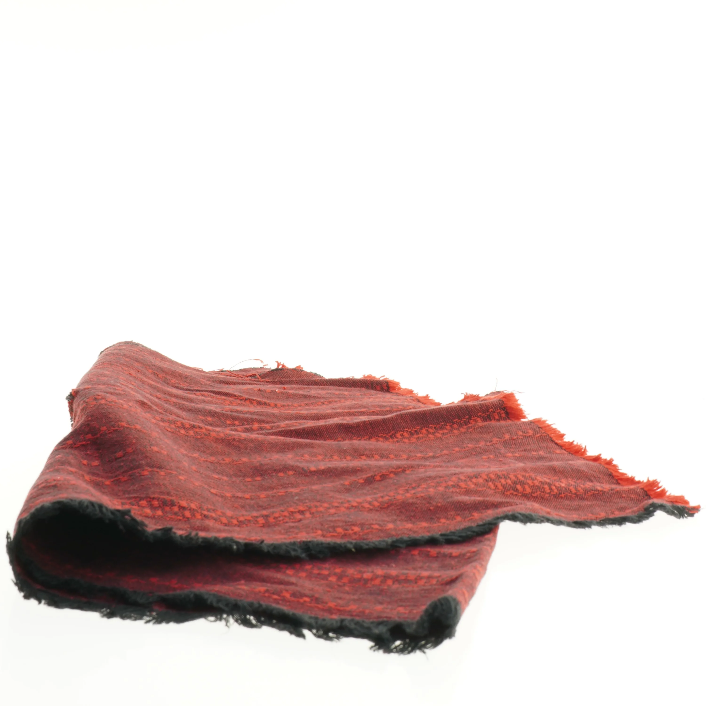 Rødt håndvævet tæppe (str. 122 x 48 cm)