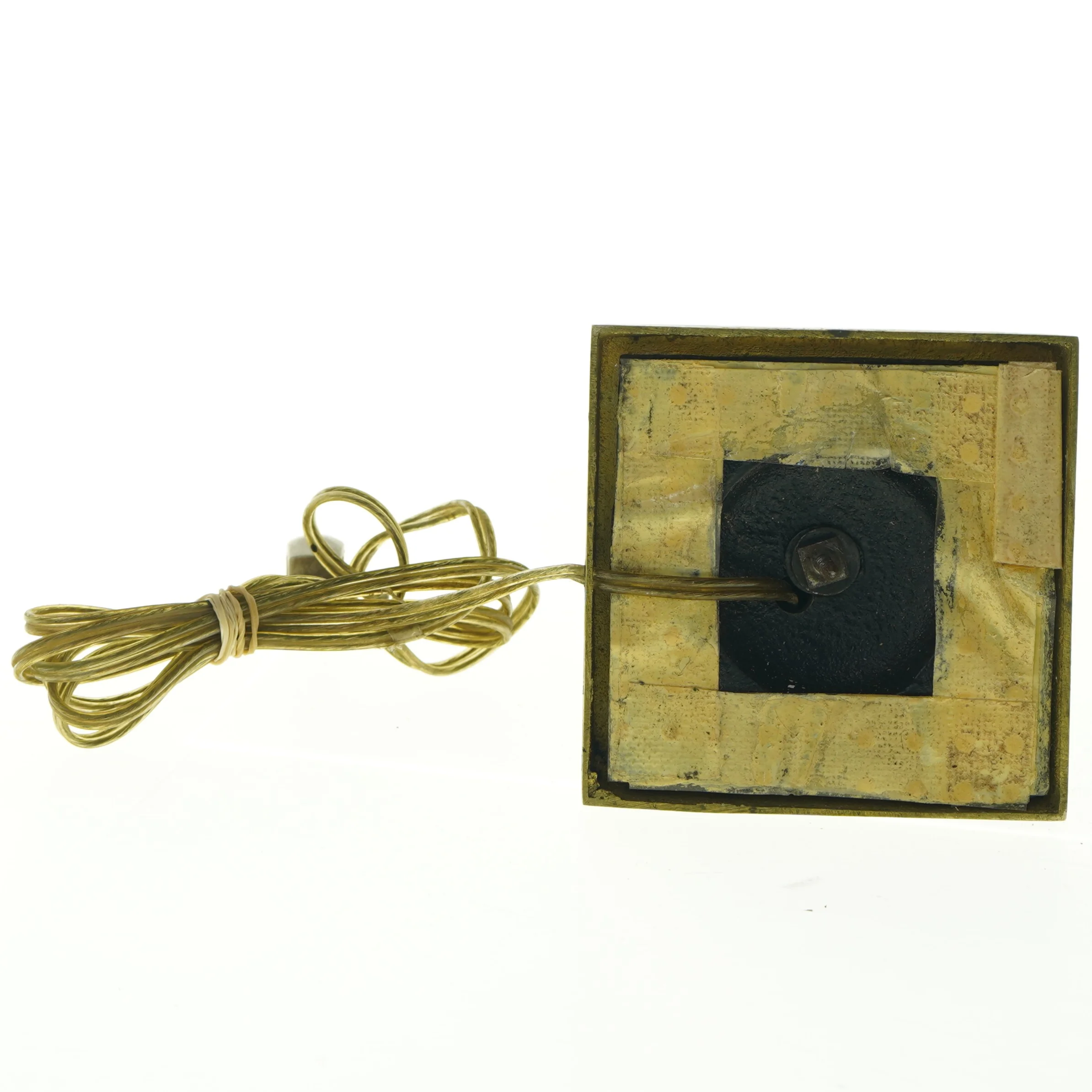 Guldbelagt bordlampefod  (str. 44 cm)