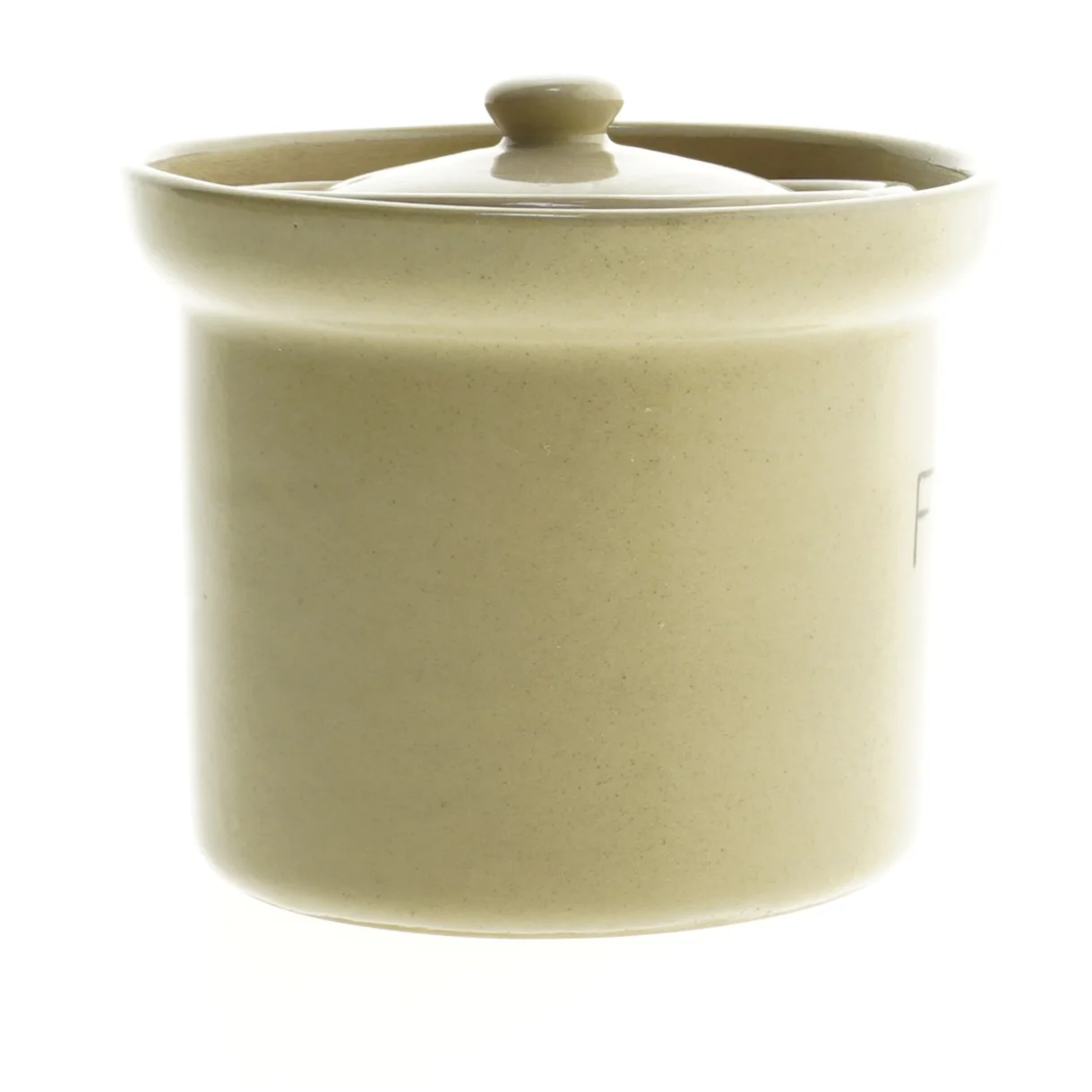 Keramiske fedtkrukker fra Denvy Stoneware (str. Ø. 14 cm. og ø. 12 cm)