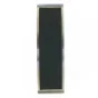 Dørstopper buet aluminium med rillet gummi (str. 20 x 6 cm)