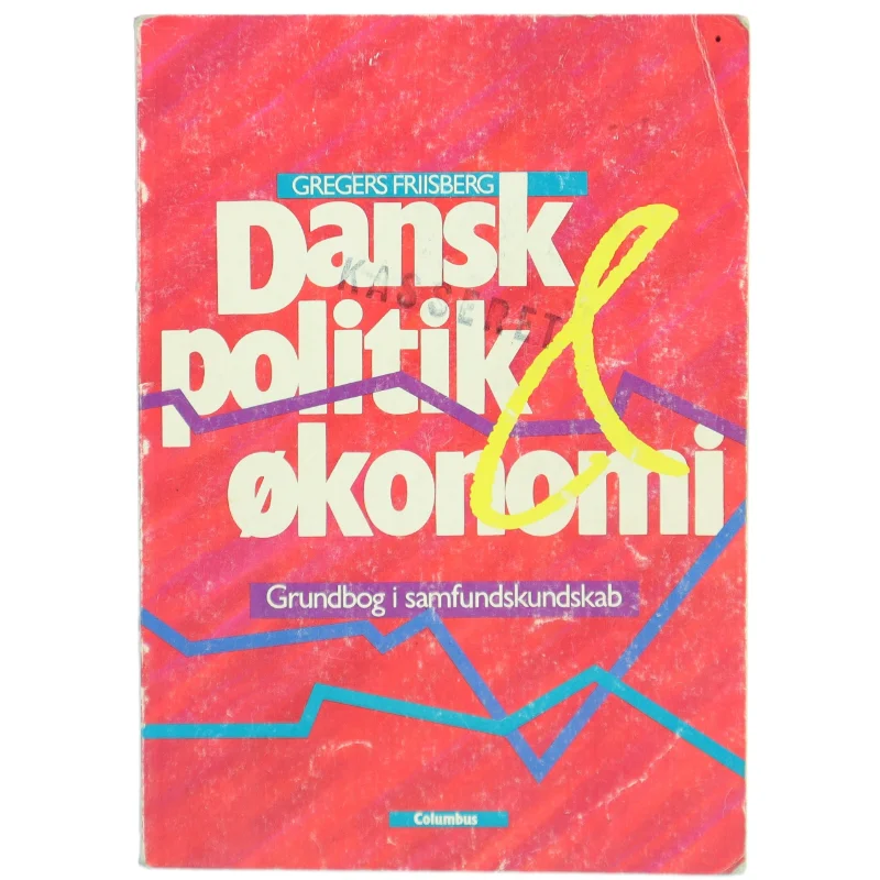 Dansk politik økonomi bog fra Columbus