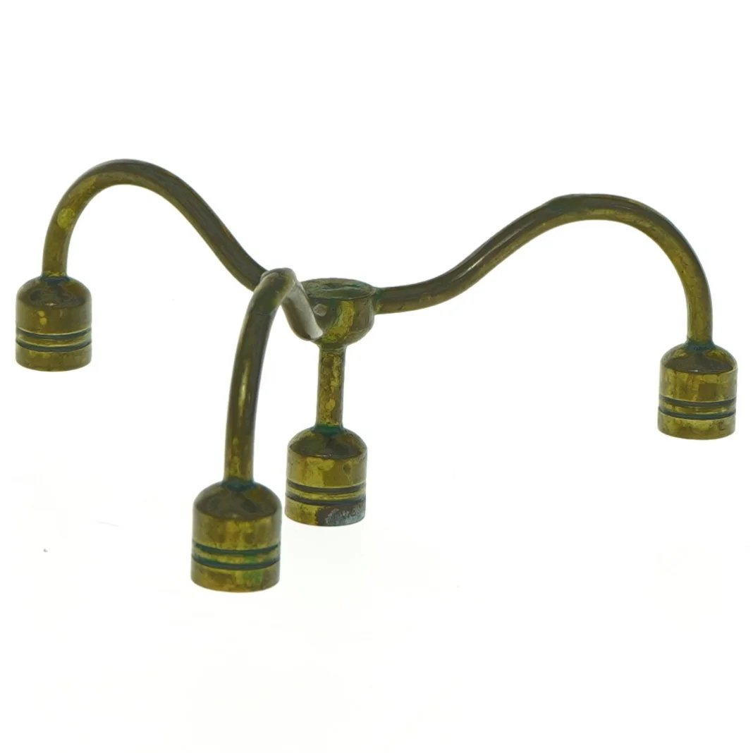 Vintage messing lysestage (str. 13 x 4,5 cm)
