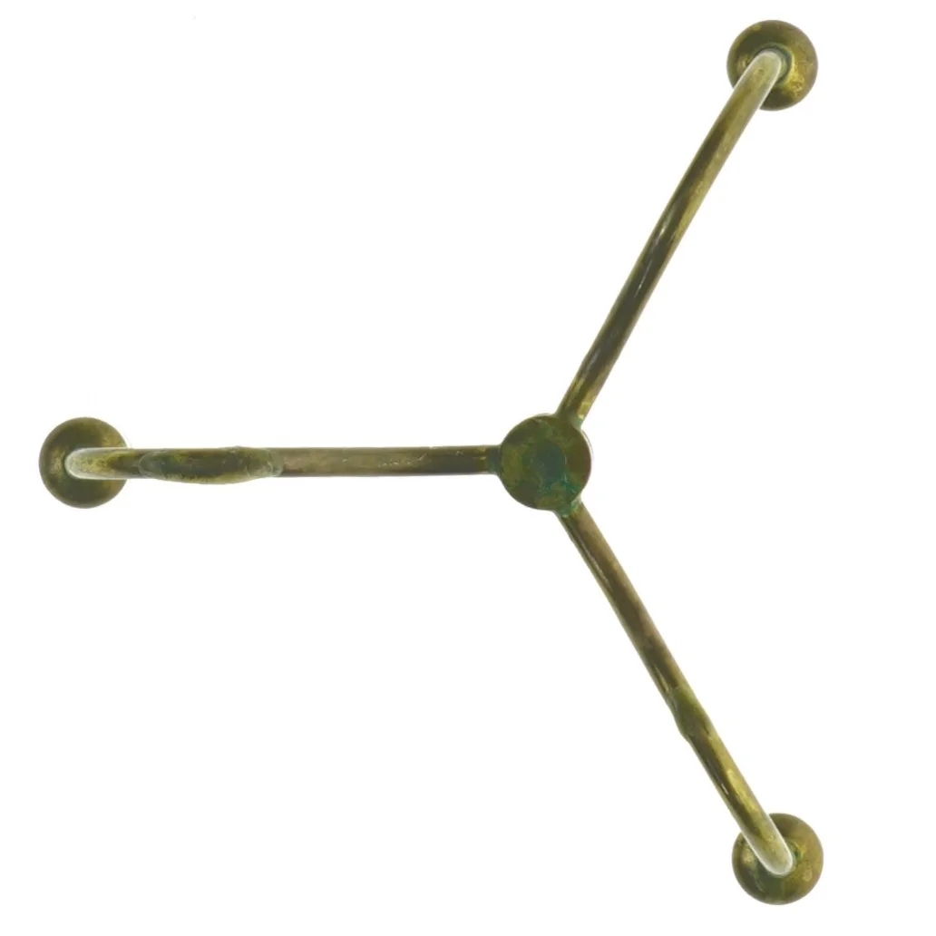 Vintage messing lysestage (str. 13 x 4,5 cm)