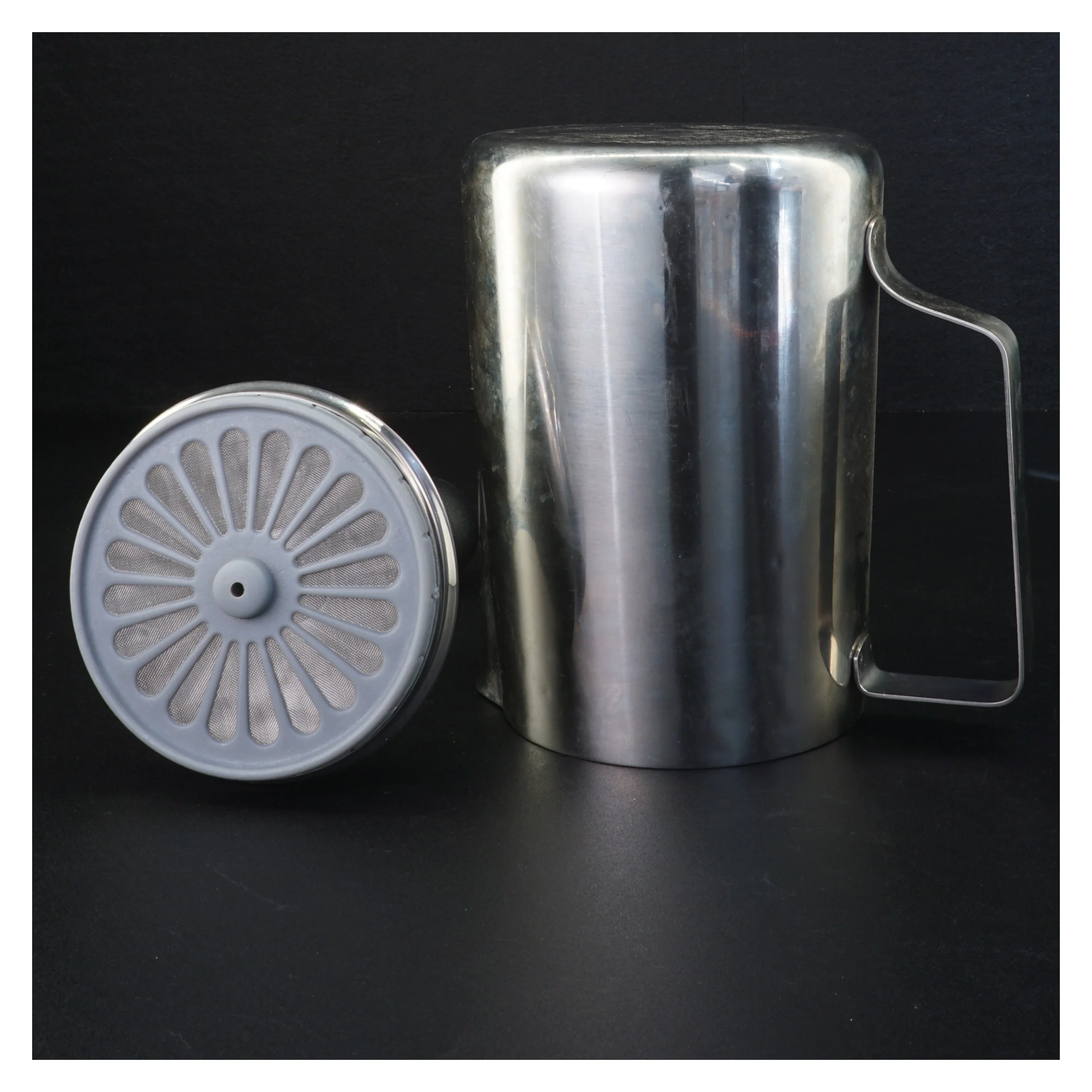 Stålkande i rustfrit stål (str. 25 x 12 cm)