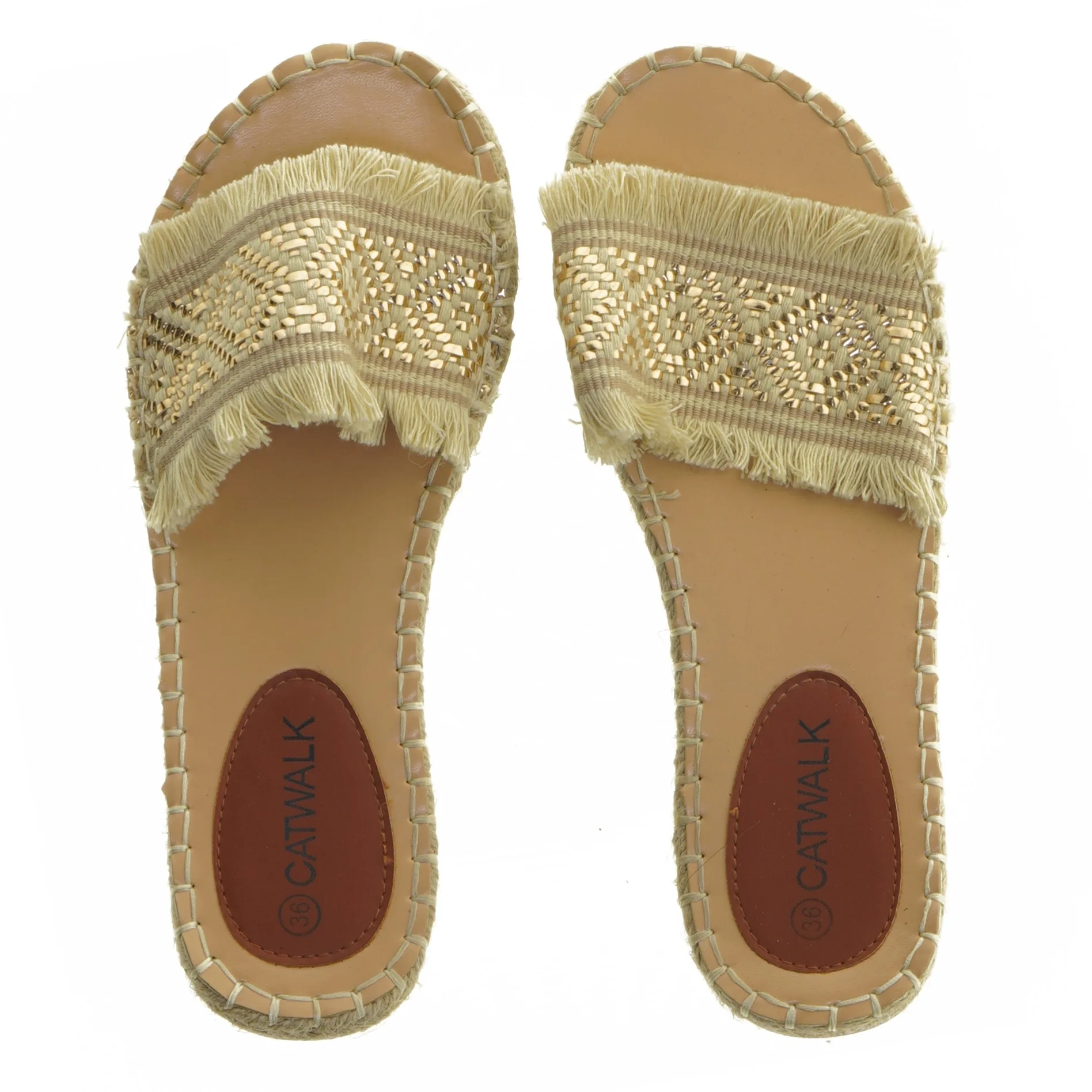 Espadrilles med frynser (str. 36)