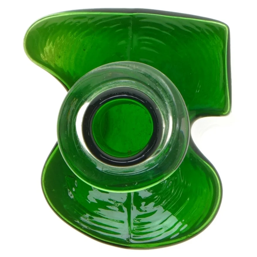 Grøn glasflaske (str. 15 cm)Gammel grøn flaske til din snaps.Snapseflaske fra Holmegaard.