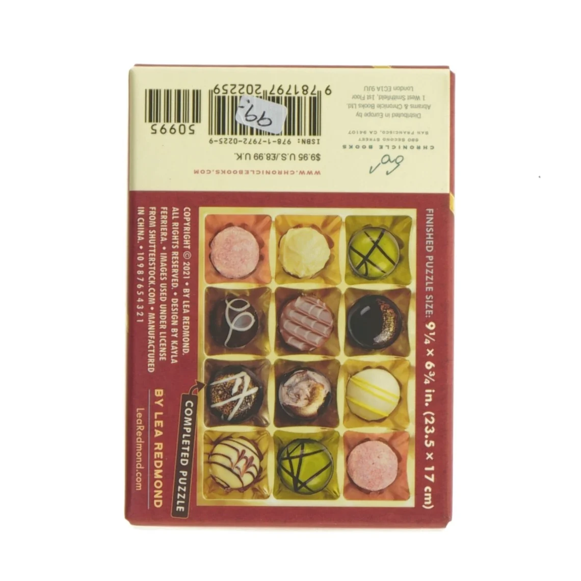 Chokoladekasse puslespil (str. 23 komma 5 x 17 cm)