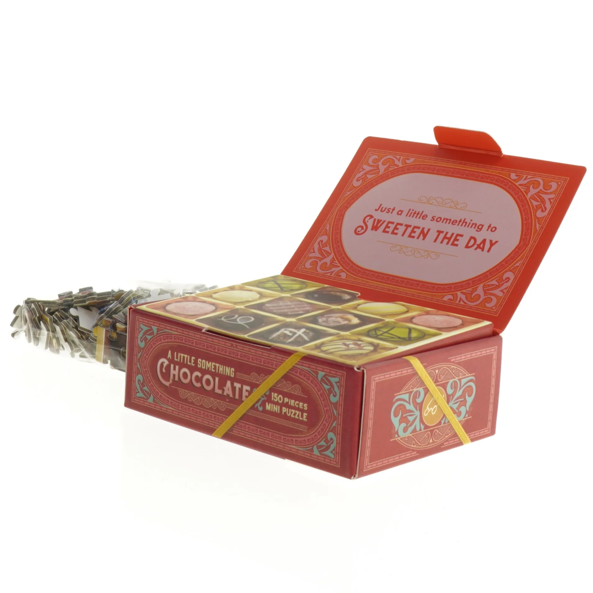 Chokoladekasse puslespil (str. 23 komma 5 x 17 cm)