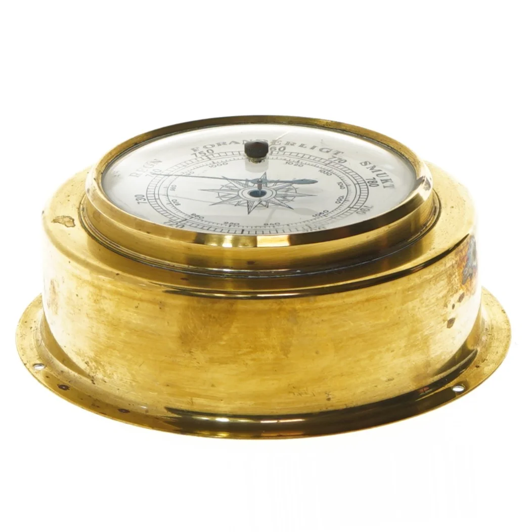 Antikt vægbarometer (str. 15 cm)