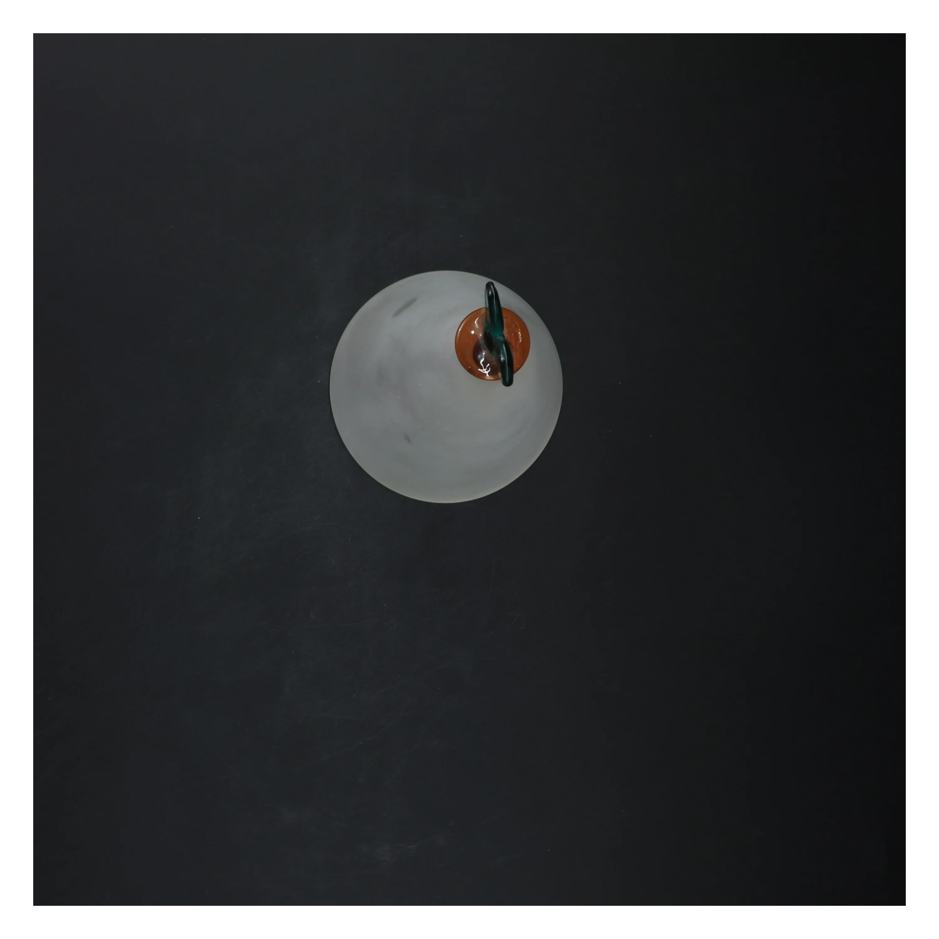 Glas vase med blå accent fra Sent (str. 18 cm) Murano glas