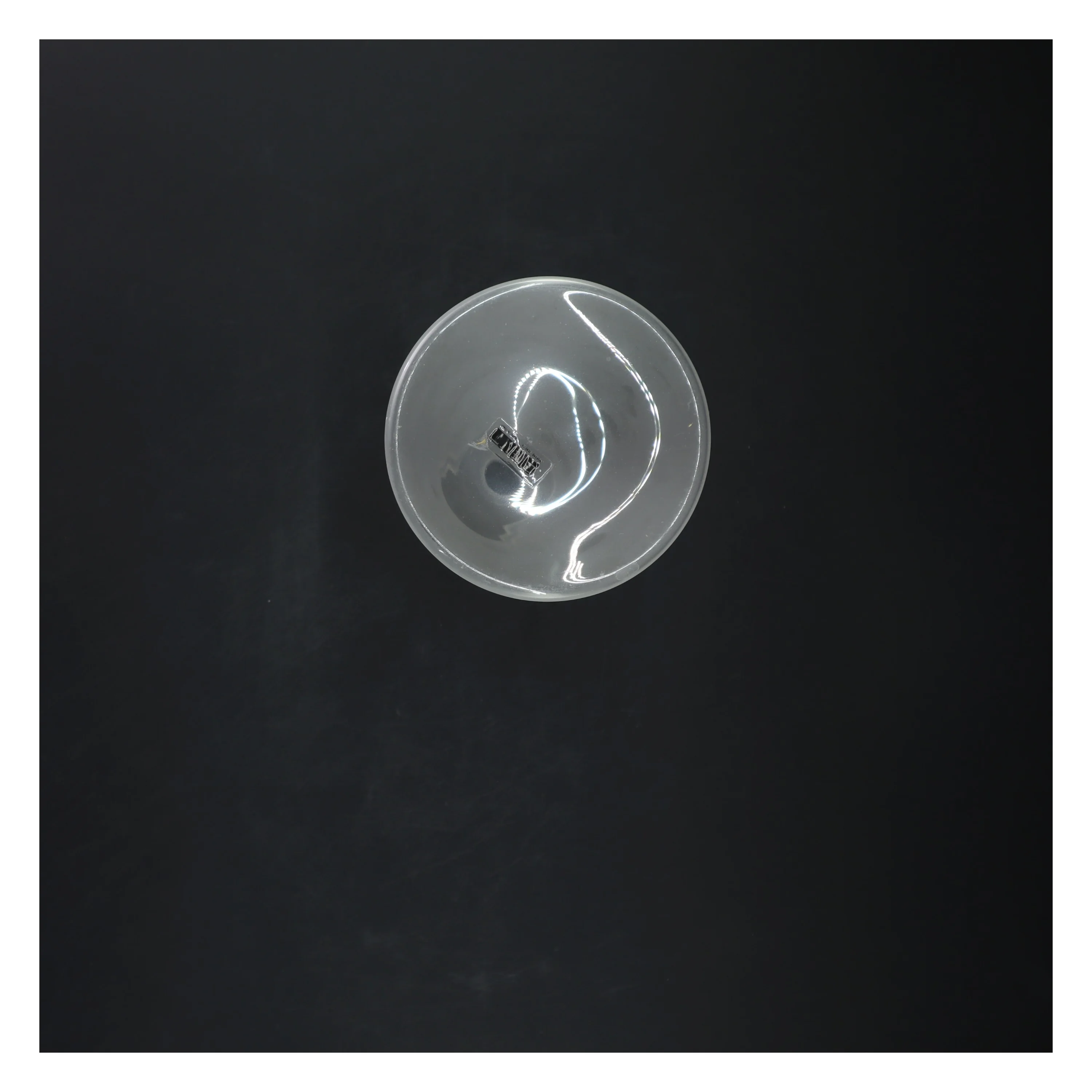 Glas vase med blå accent fra Sent (str. 18 cm) Murano glas