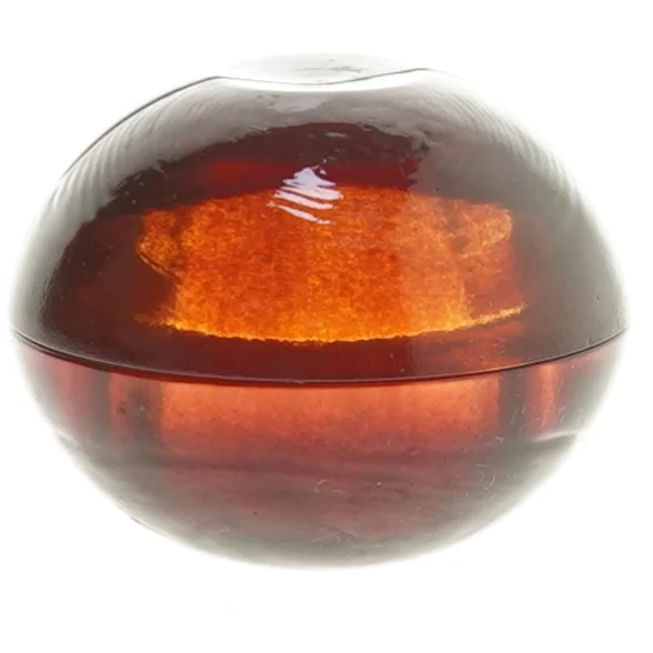 Ravfarvede lysestager (str. Ø 7,7x3 cm)