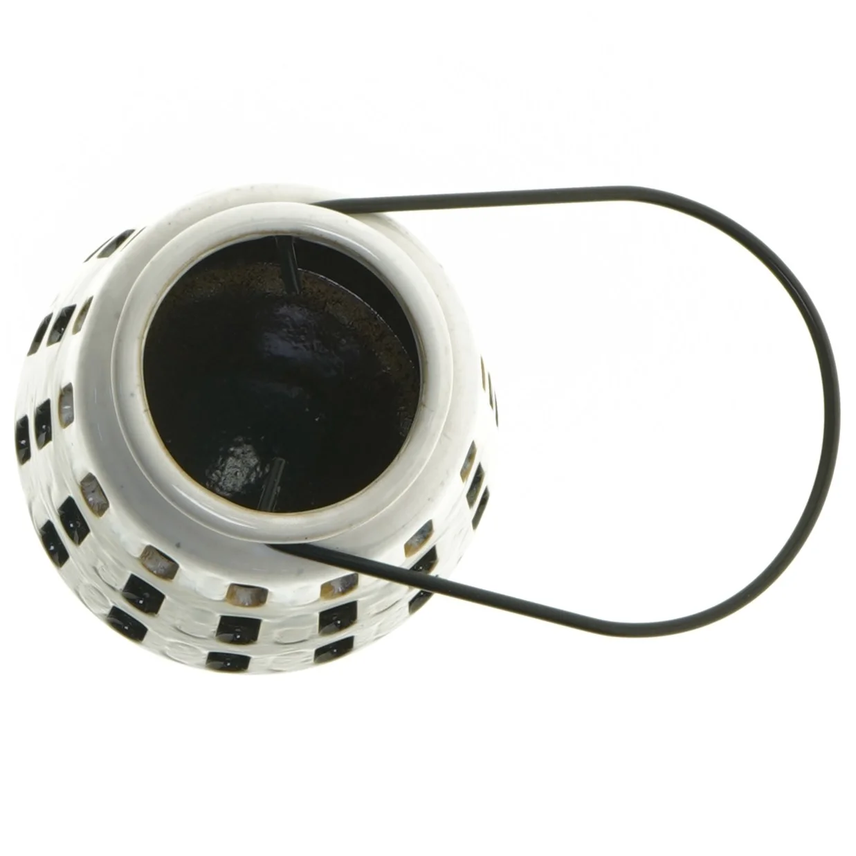 Keramisk lysestage (str. 13,5 cm)