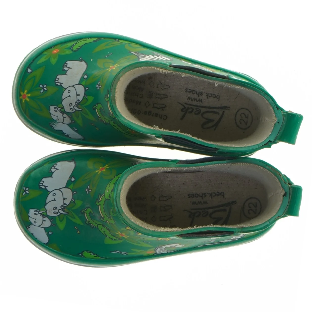 Børnegummistøvler med dyremotiver (str. 22)